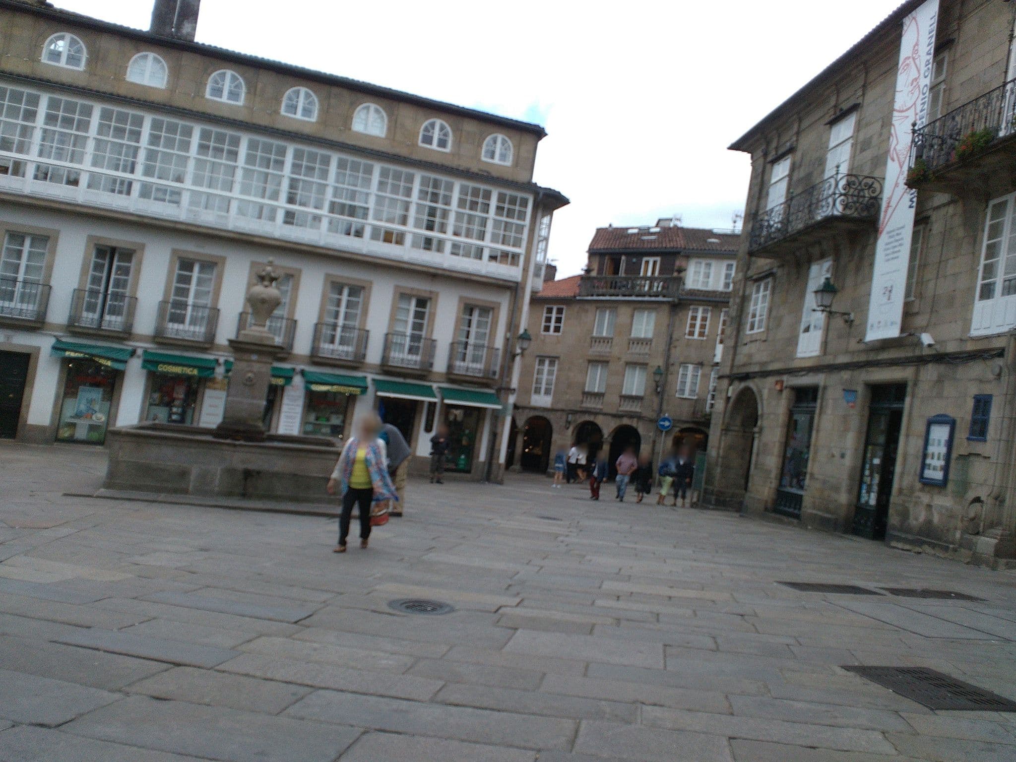 Street view near Hostal Suso, Santiago de Compostela
