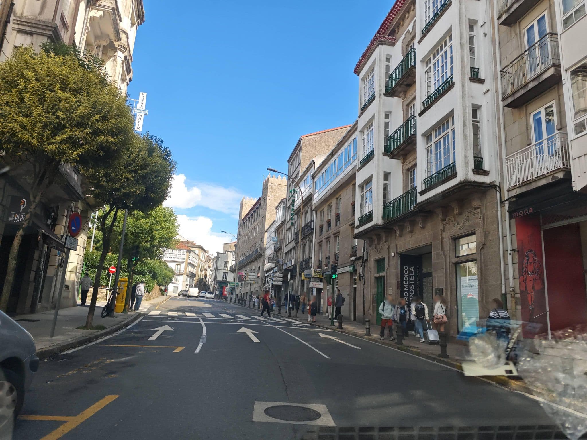 Street view near Santiago Center Rooms, Santiago de Compostela