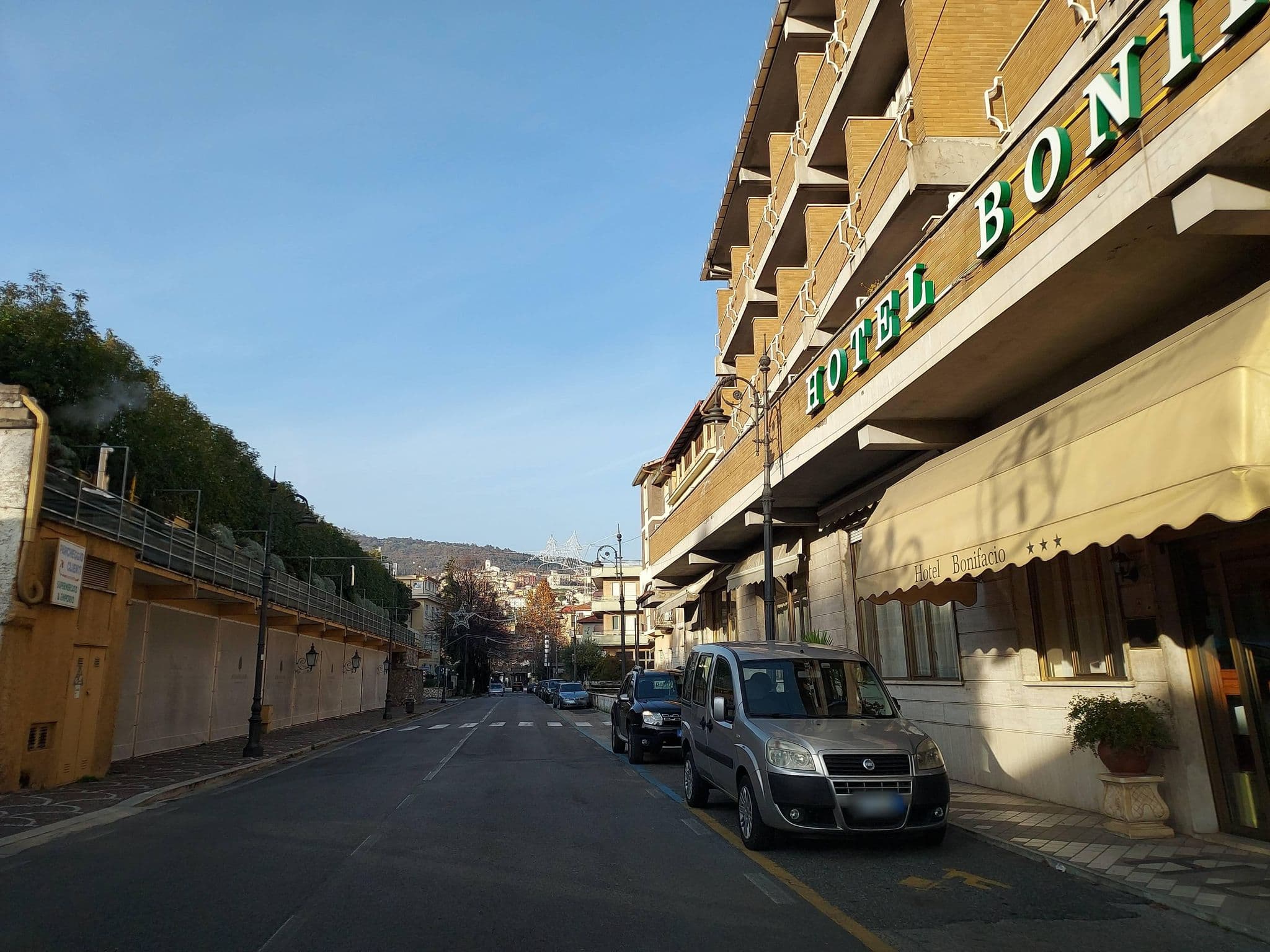 Street view near Hotel Bonifacio, Fiuggi — © odiug (CC BY-SA · Mapillary)