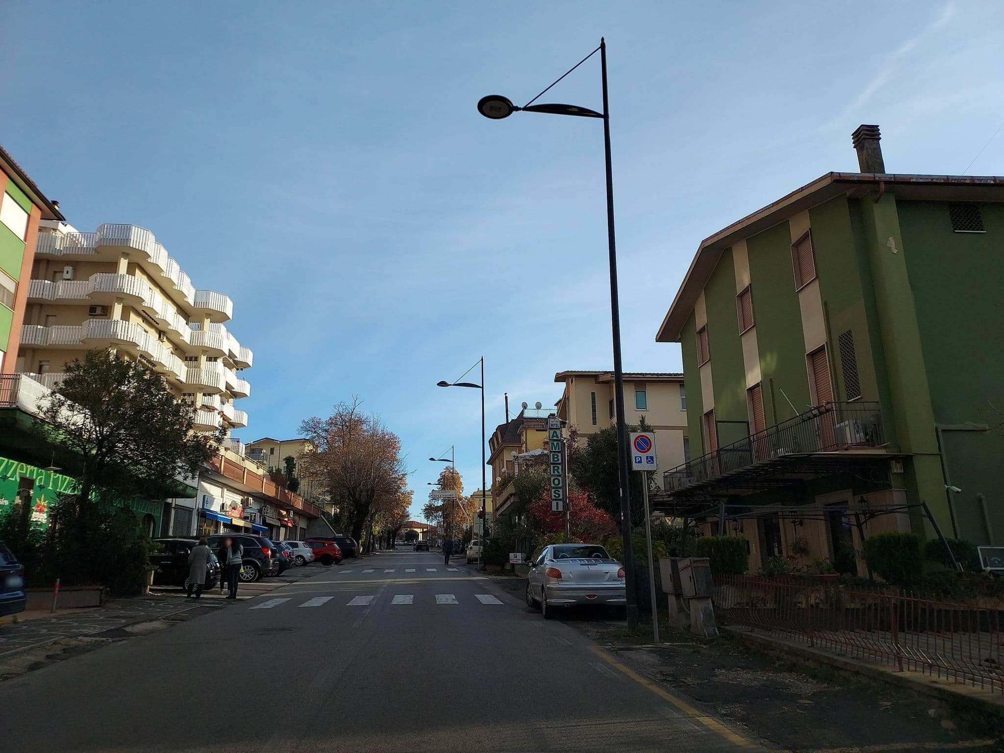 Street view near Hotel Ambrosi, Fiuggi — © odiug (CC BY-SA · Mapillary)