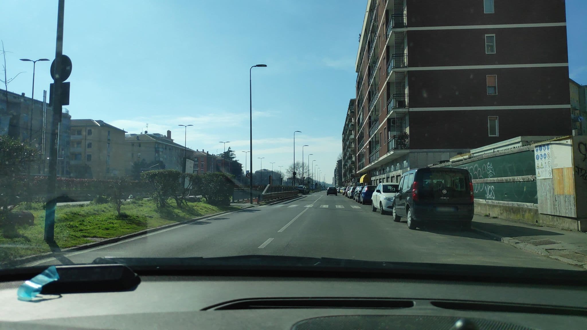 Street view near Hotel Milano Palmanova, Adriano — © marcuscalabresus (CC BY-SA · Mapillary)