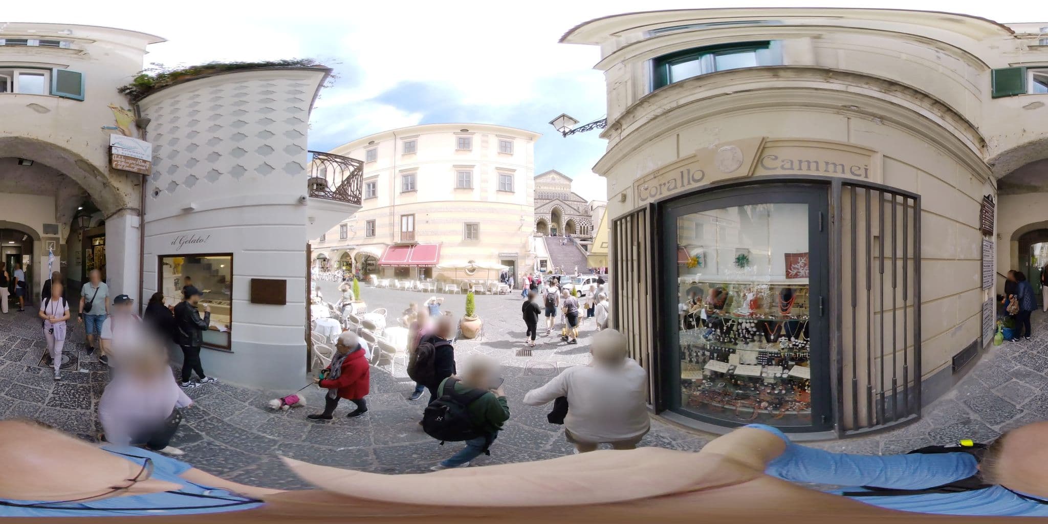 Street view near Albergo S. Andrea, Amalfi — © stefan-RolfsRom (CC BY-SA · Mapillary)