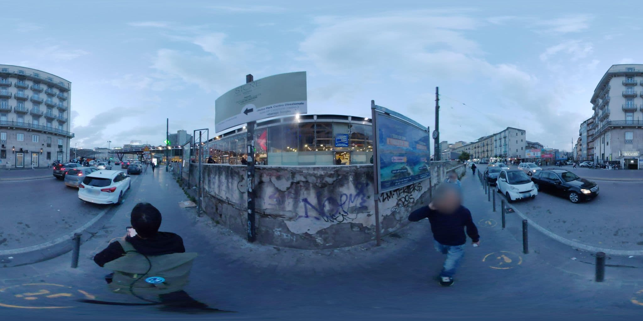 Street view near Starhotels Terminus, Naples — © mapconcierge (CC BY-SA · Mapillary)