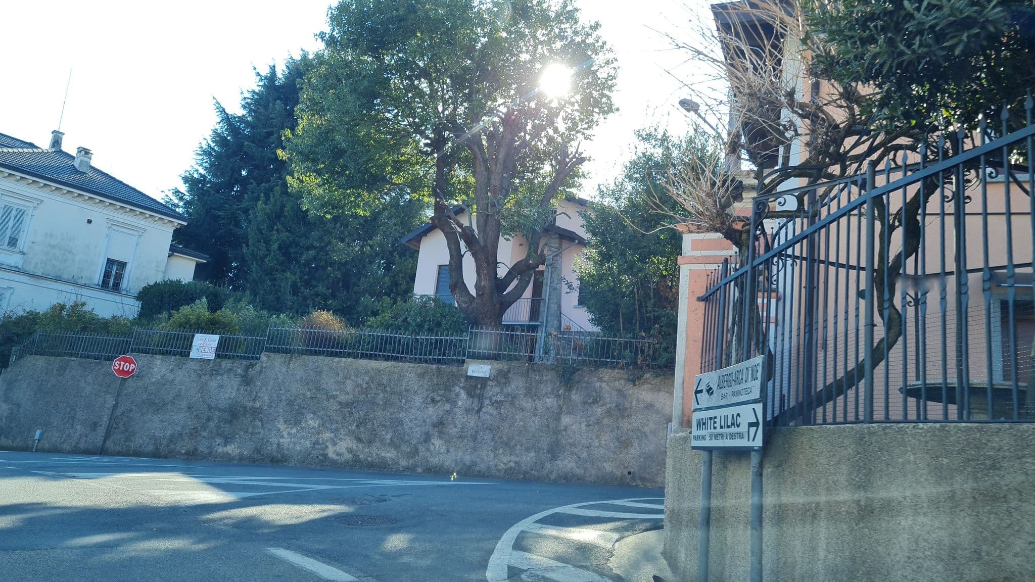 Street view near B&B White Lilac, Arona, Lago Maggiore, Meina — © laniuscollurio (CC BY-SA · Mapillary)