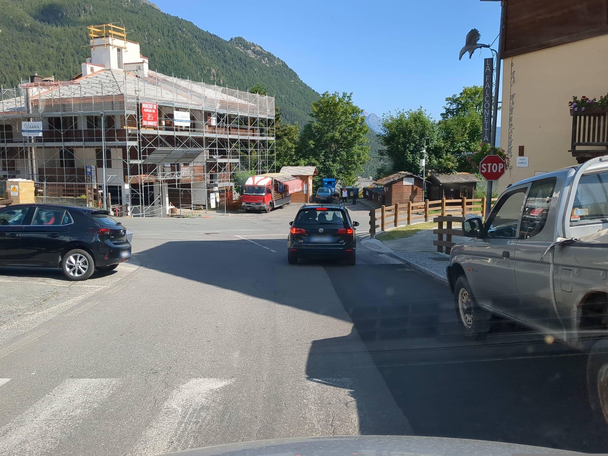 Street view near La Falconetta, Ayas