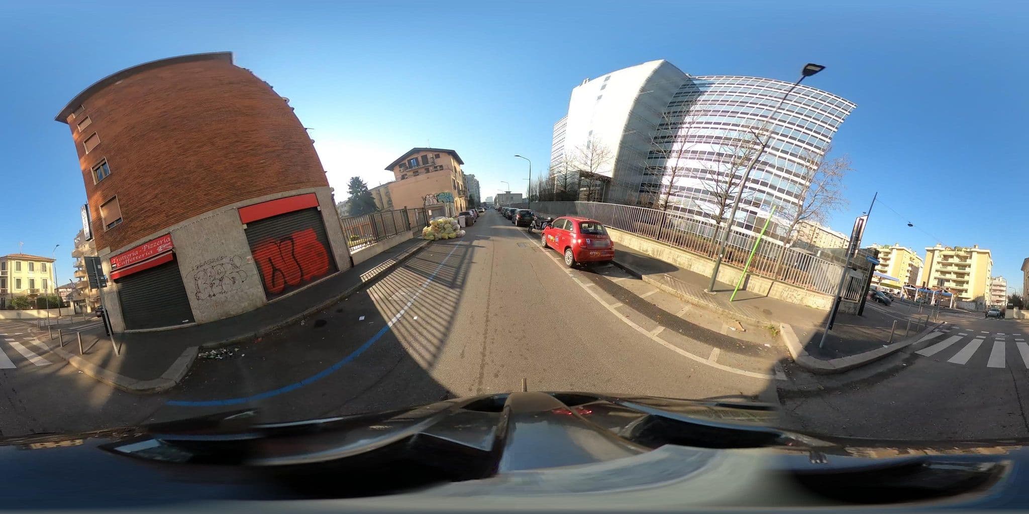 Street view near Hotel Salus Milano, Quarto Oggiaro — © jacopofar (CC BY-SA · Mapillary)