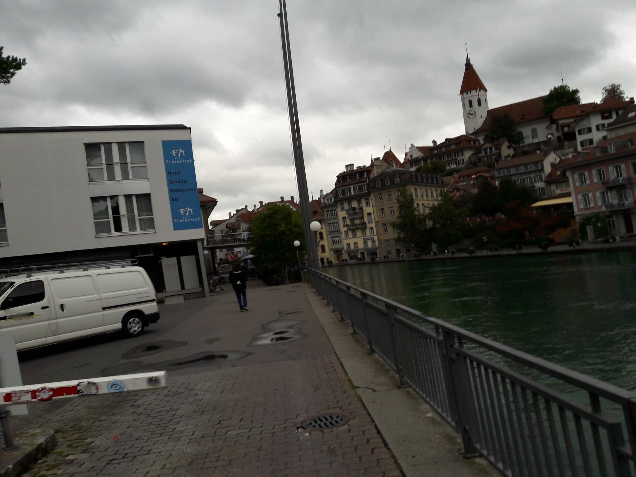 Street view near Hotel Aare Thun, Thun — © crontab (CC BY-SA · Mapillary)