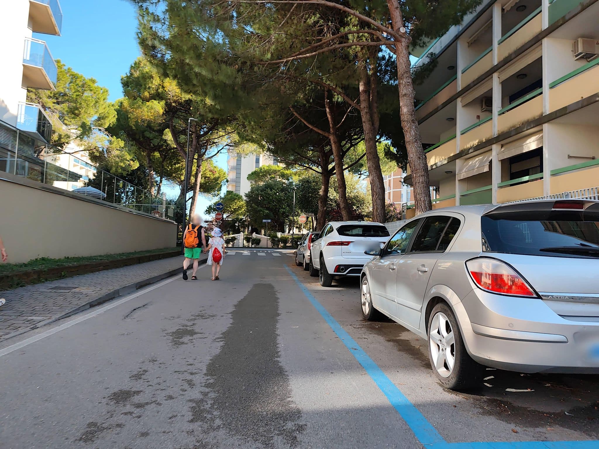 Street view near Hotel President, Bibione