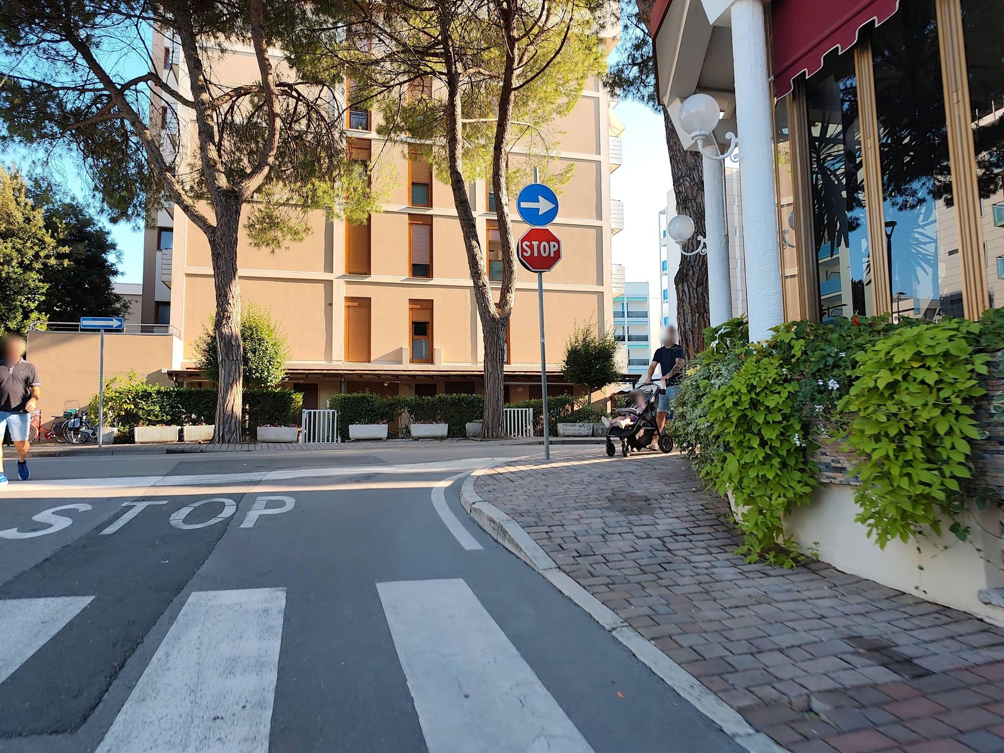 Street view near Hotel Astoria, Bibione