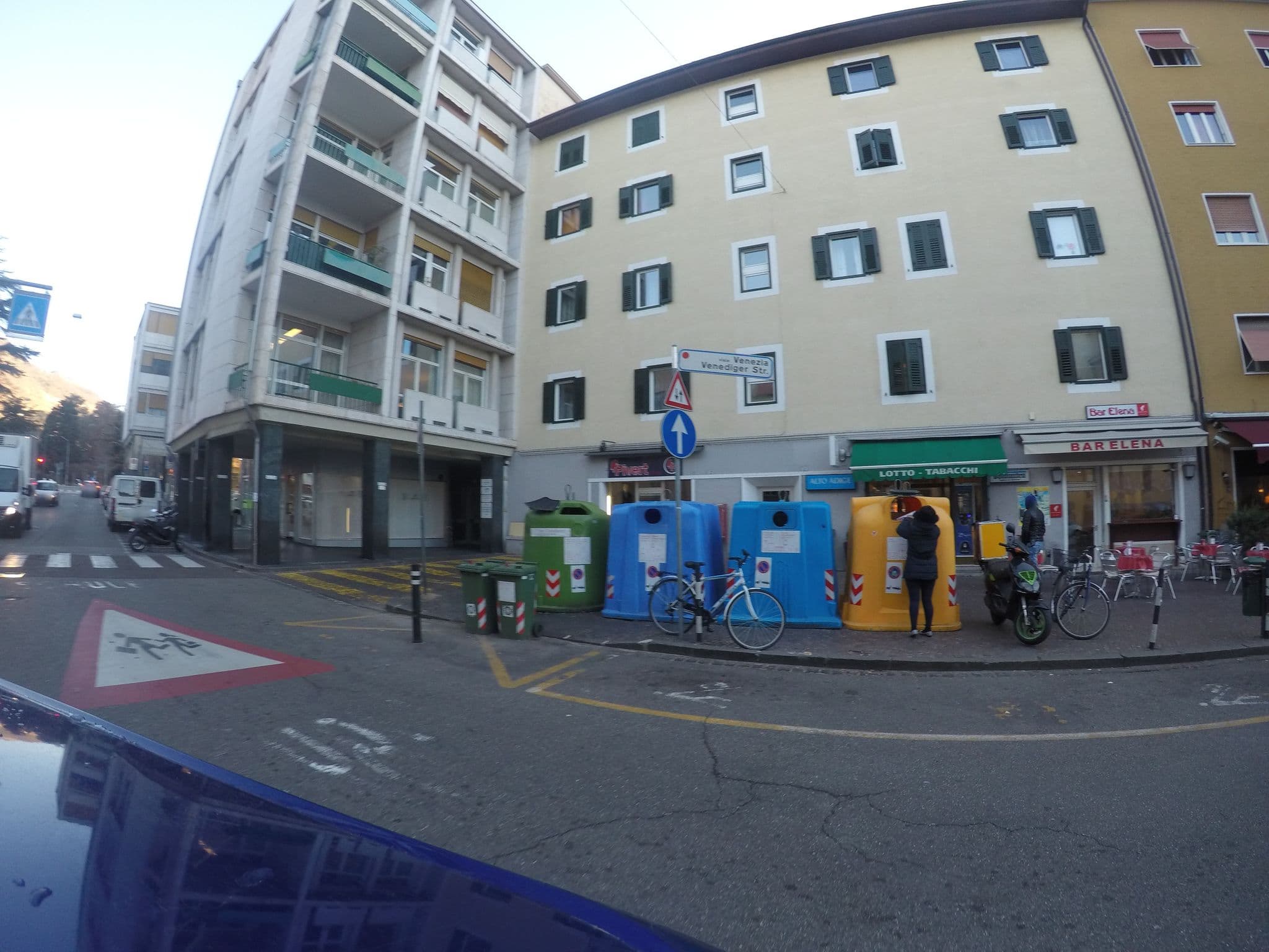 Street view near Hotel Dolomiti, Bolzano — © chrisbeddow (CC BY-SA · Mapillary)