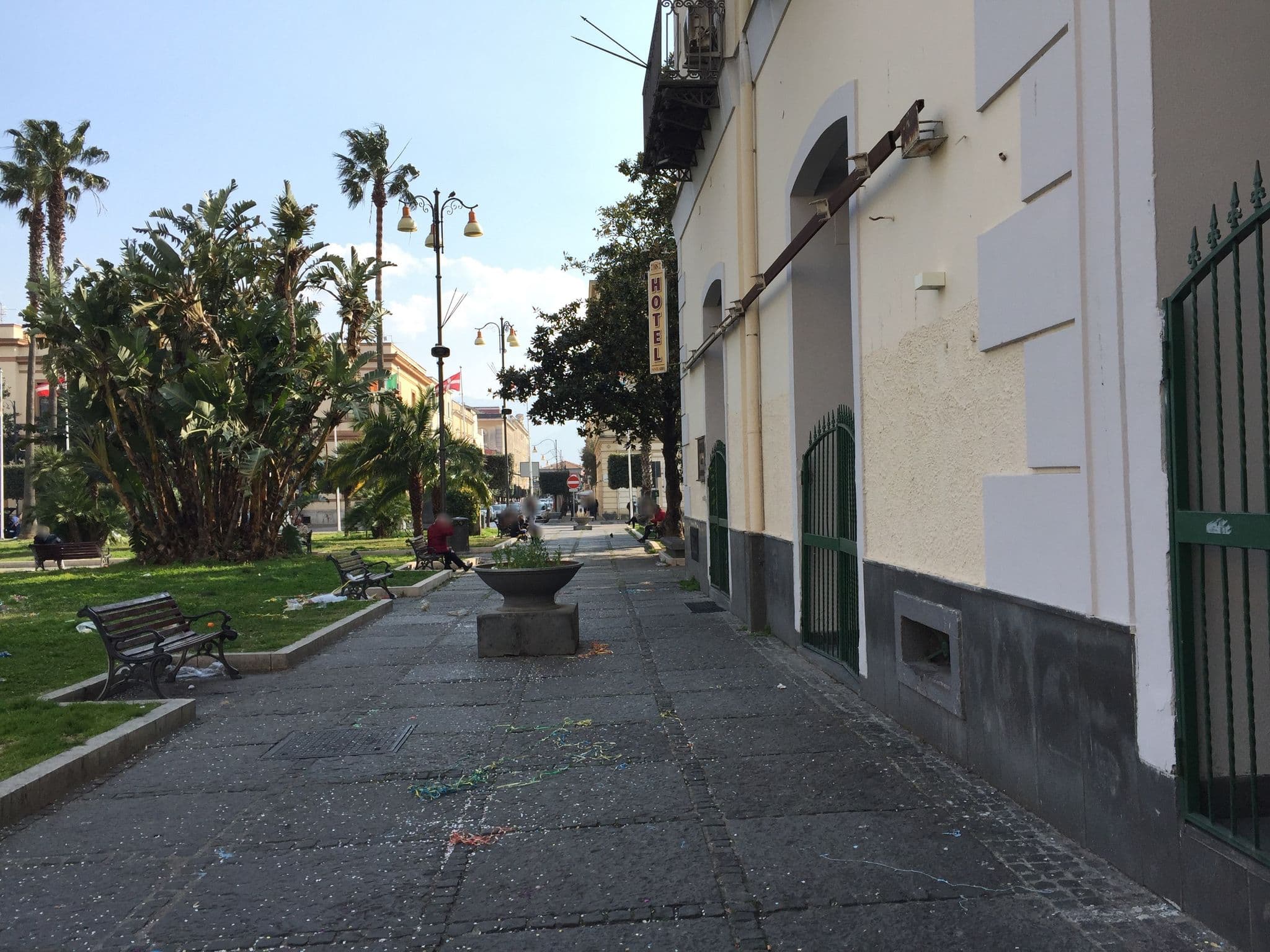 Street view near Hotel Santuario Pompei, Pompei — © richlv (CC BY-SA · Mapillary)