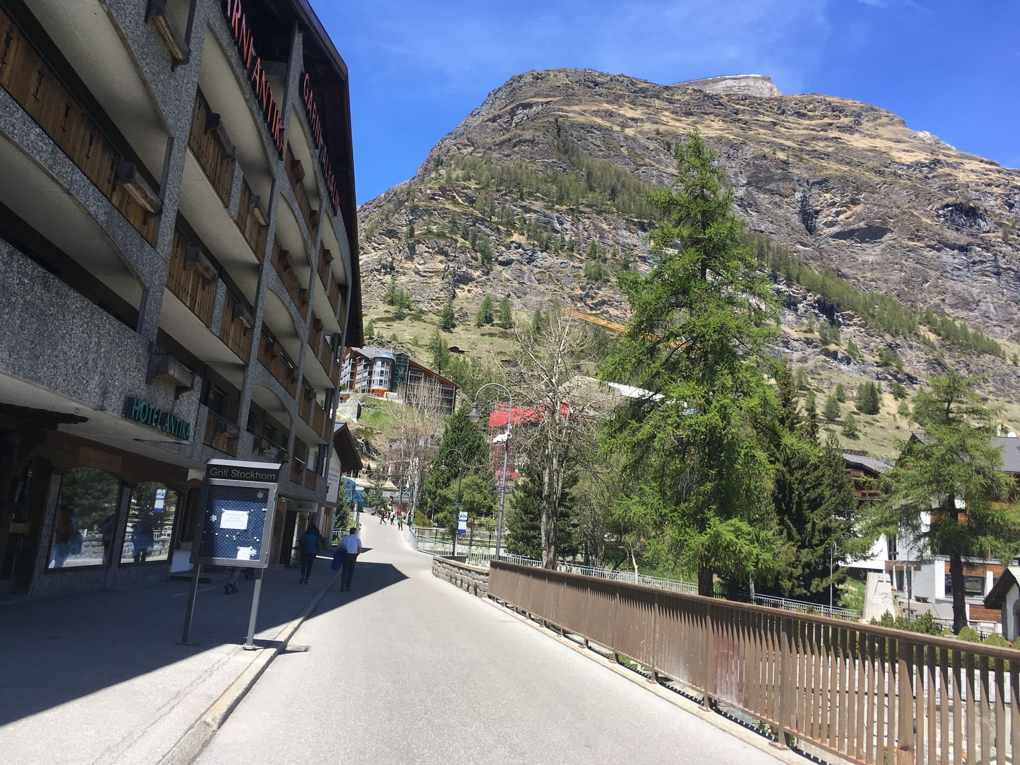 Street view near Matterhornblick, Zermatt