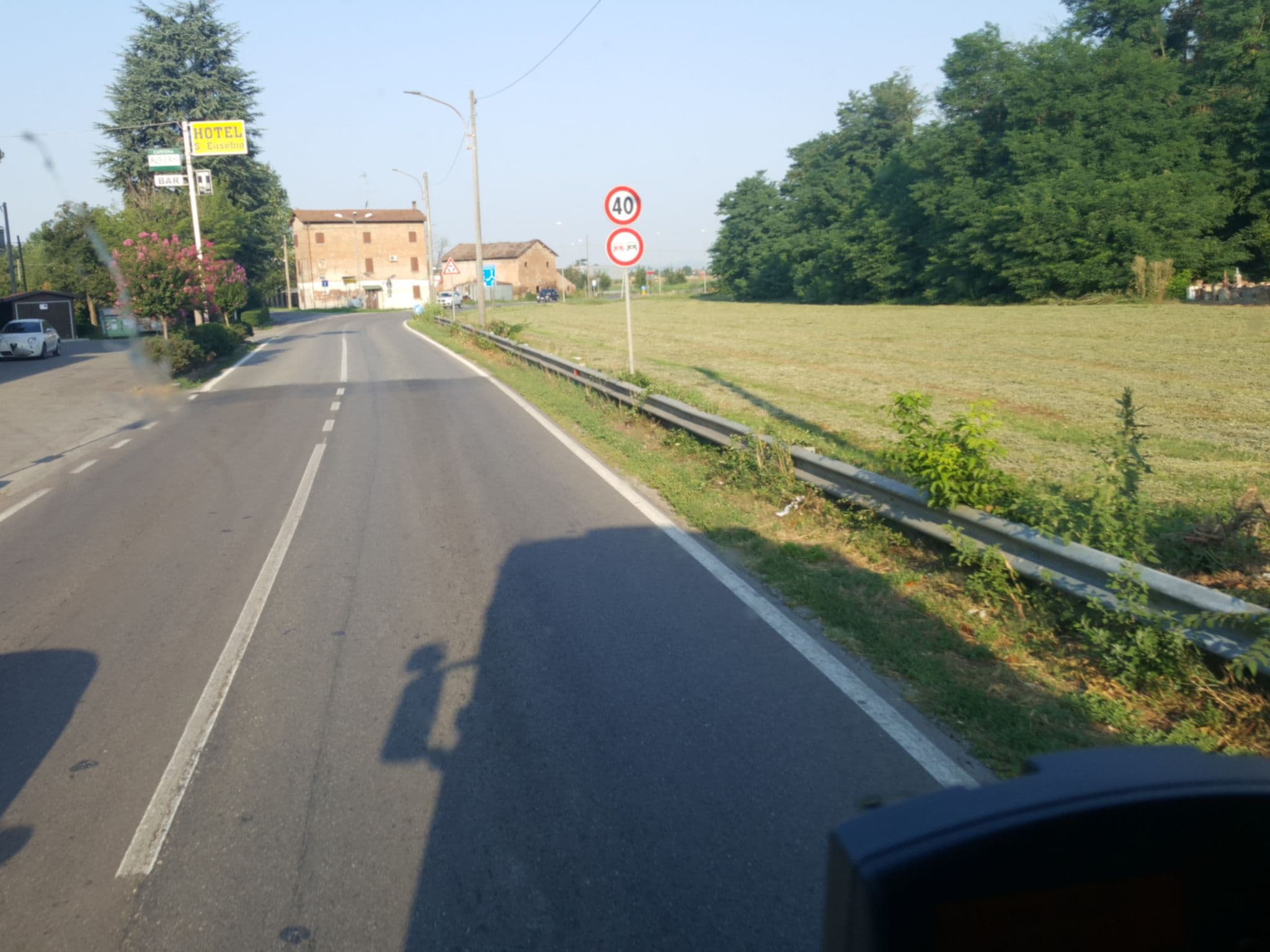 Street view near Hotel S. Eusebio, Spilamberto — © klimakas (CC BY-SA · Mapillary)