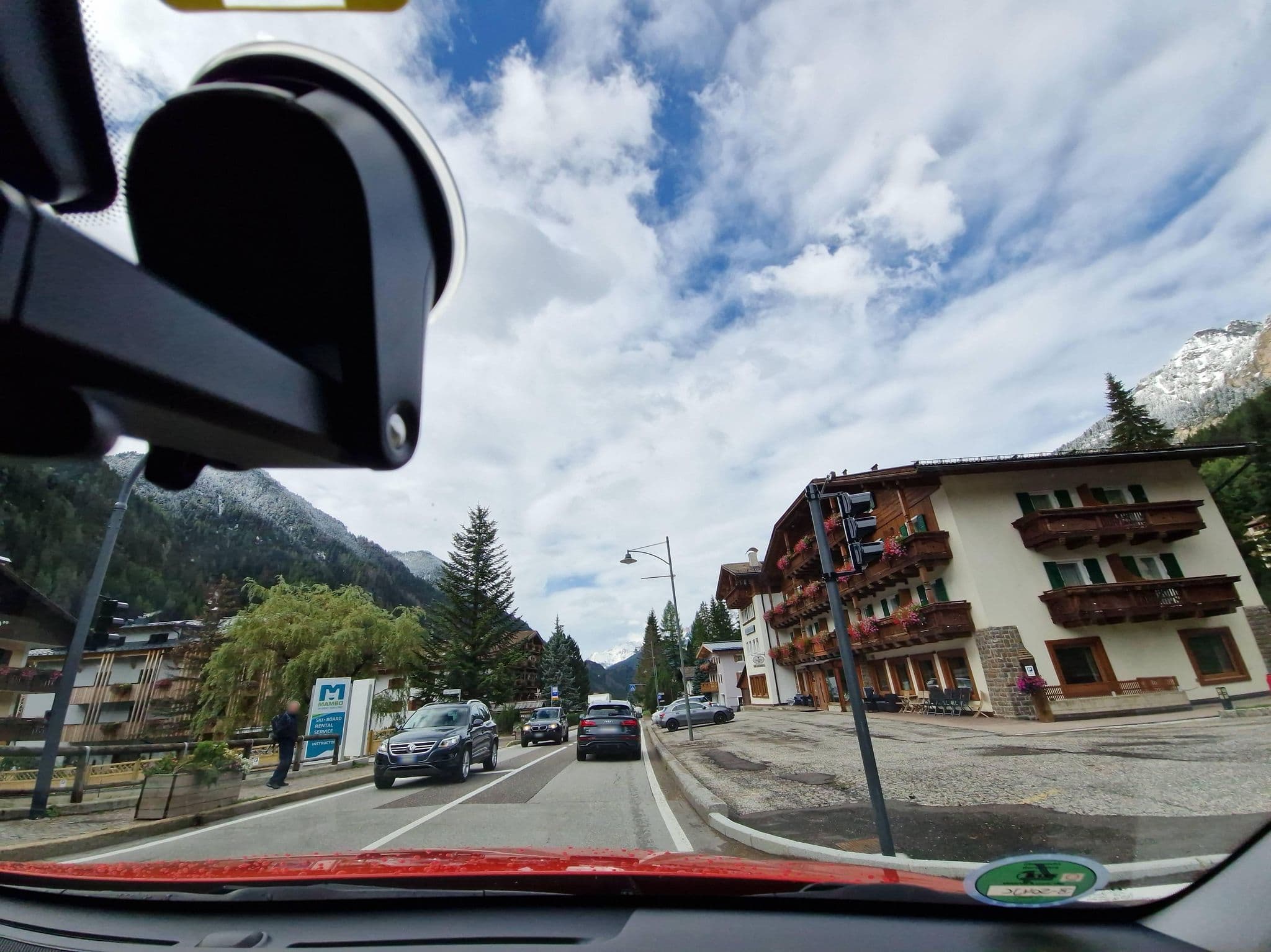 Street view near Hotel San Giusto Campitello, Canazei — © mcliquid (CC BY-SA · Mapillary)