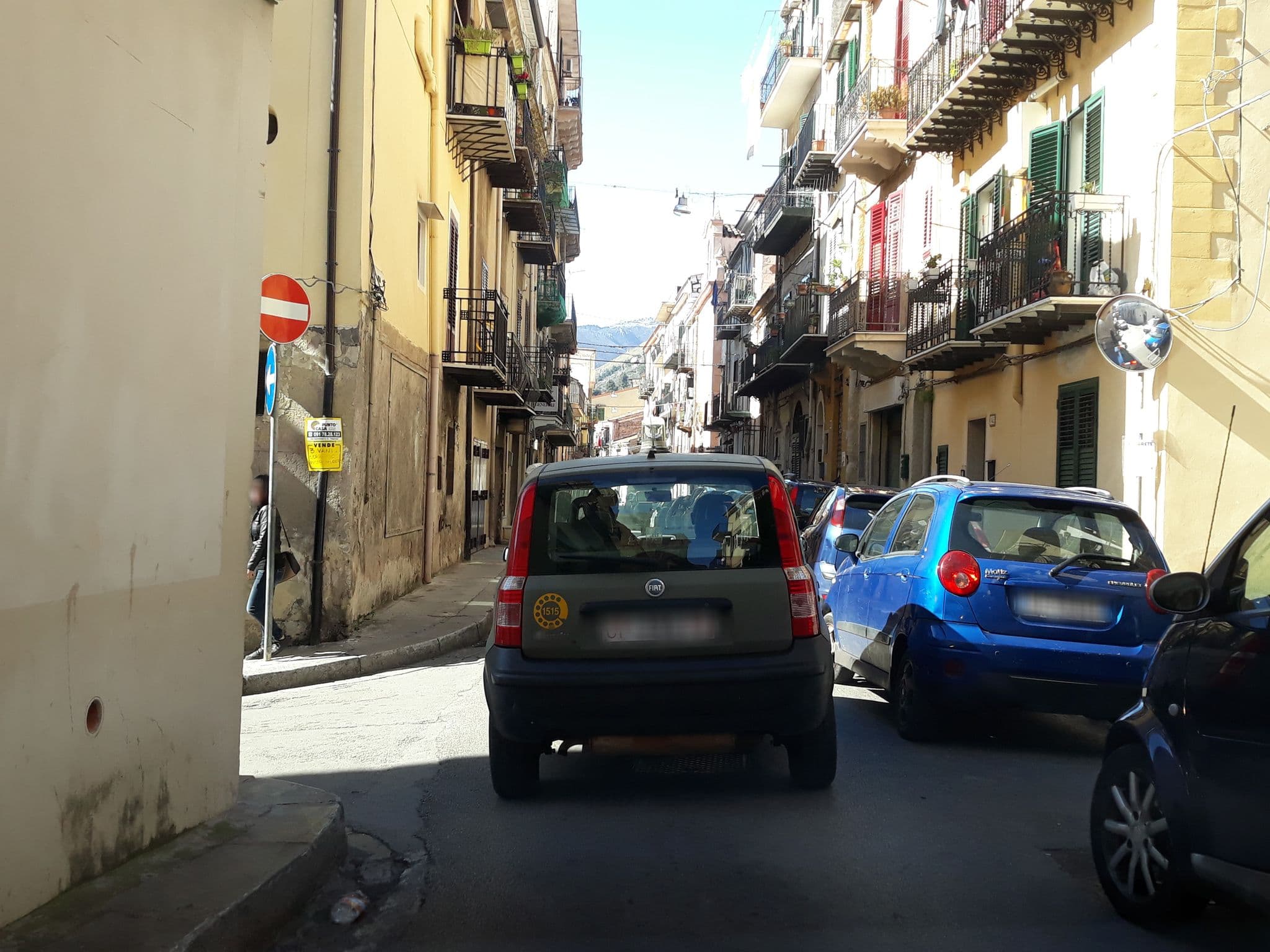Street view near Palazzo Liberty, Monreale — © roberto_inzerillo (CC BY-SA · Mapillary)