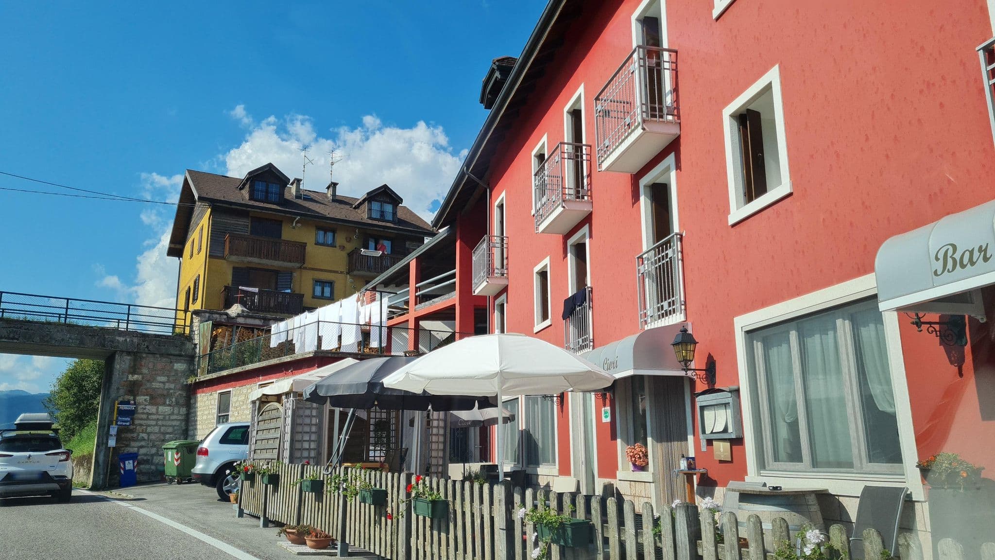 Street view near Albergo Ristorante Ciori, Gallio — © laniuscollurio (CC BY-SA · Mapillary)