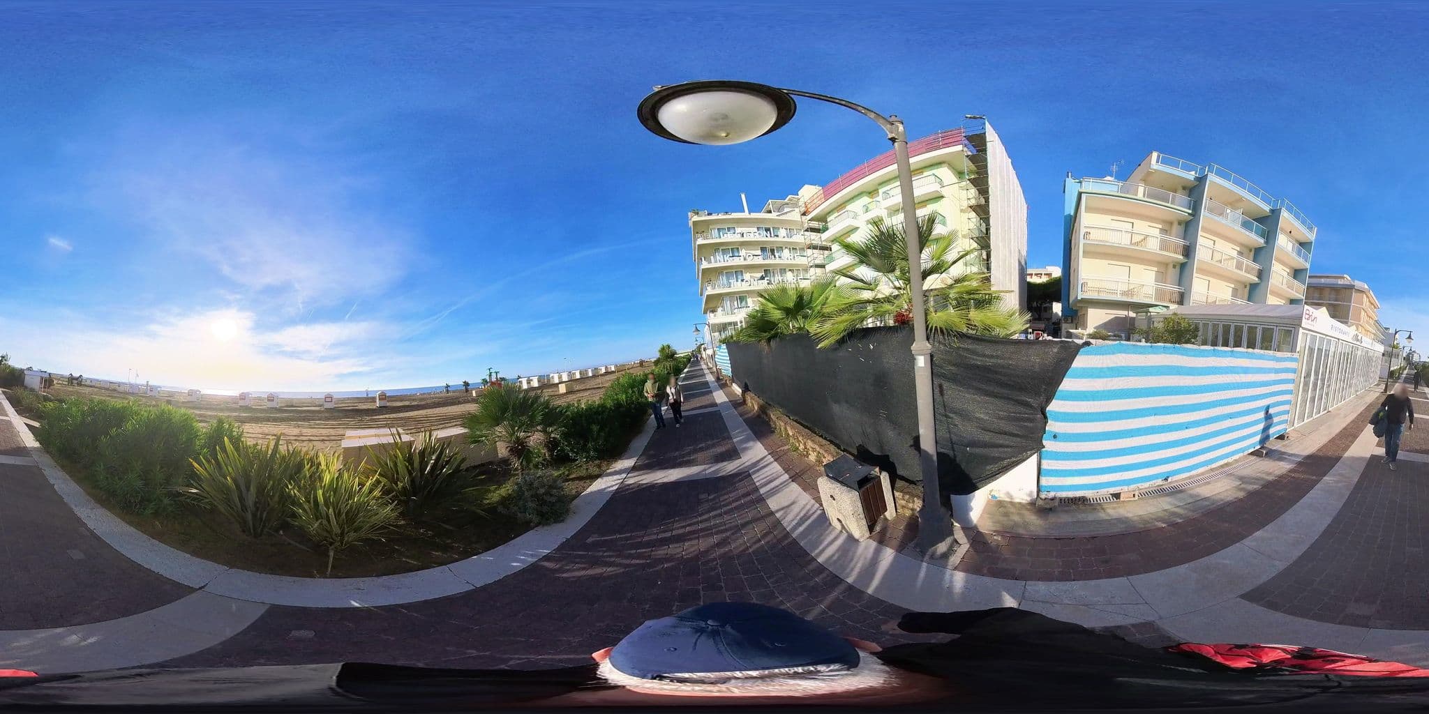 Street view near Hotel Tizian Beach, Caorle — © osmplus_org (CC BY-SA · Mapillary)