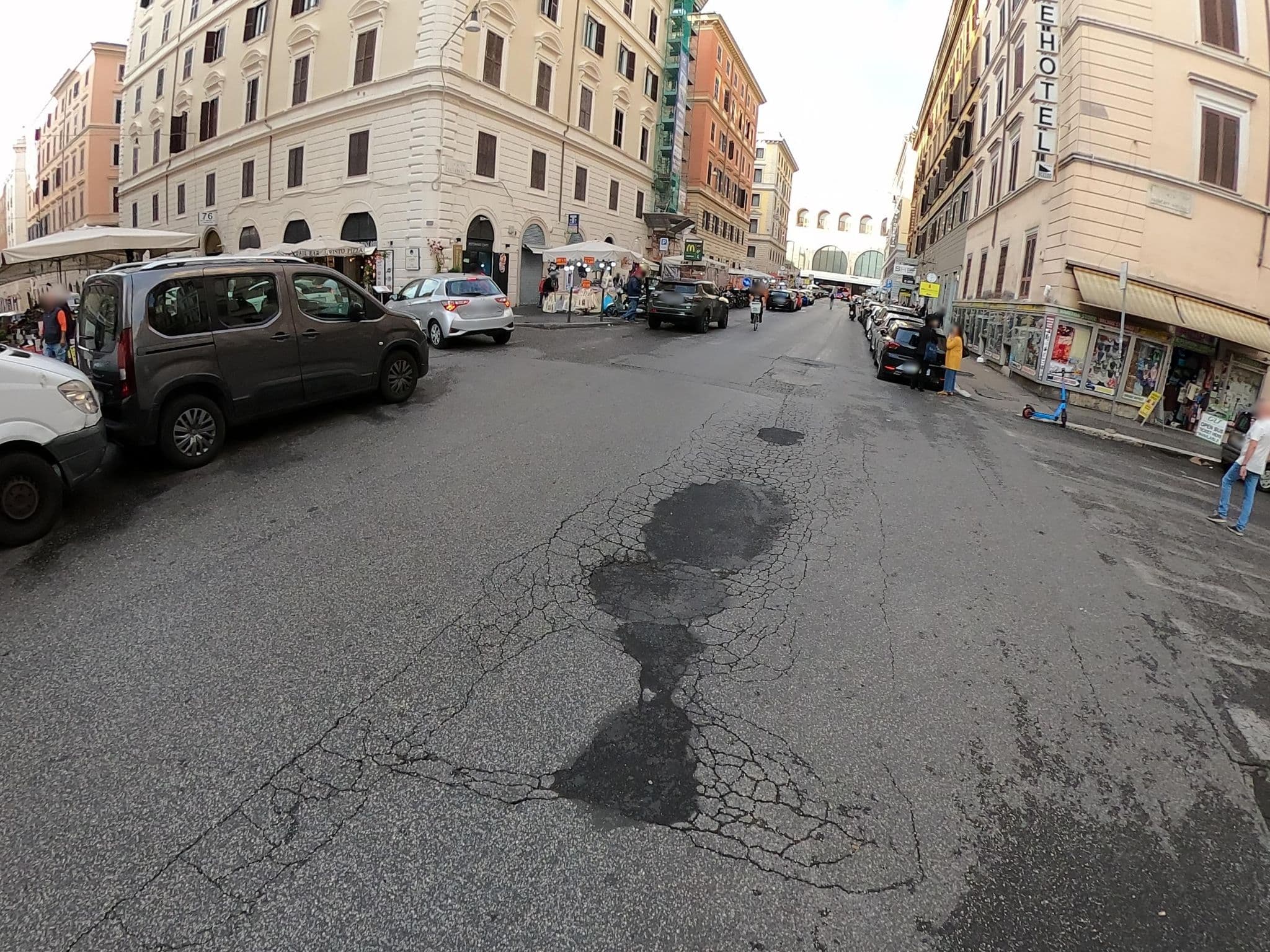Street view near Hotel Orlanda, Monti