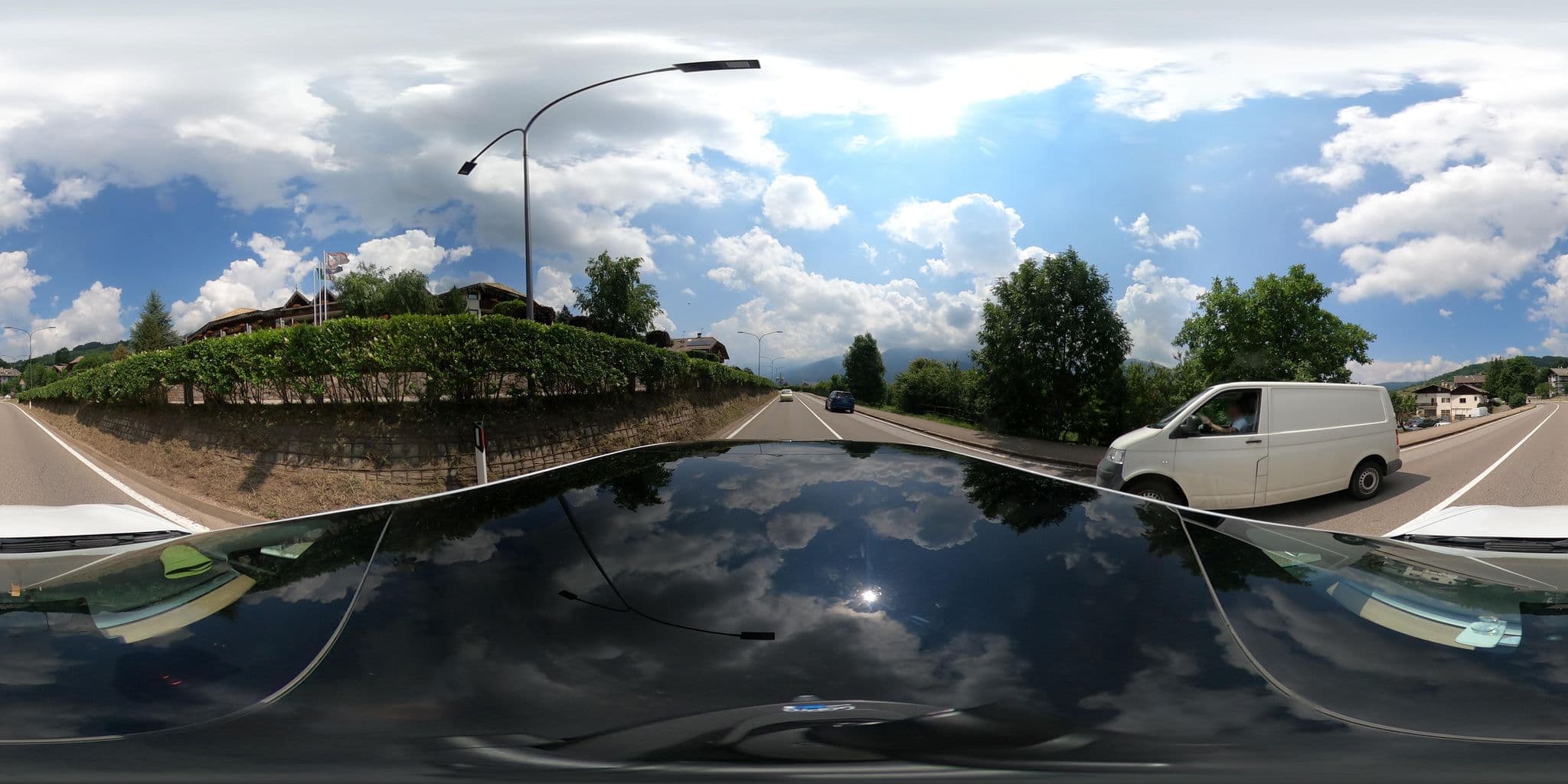 Street view near Park Hotel Bellacosta, Cavalese — © peterleth (CC BY-SA · Mapillary)