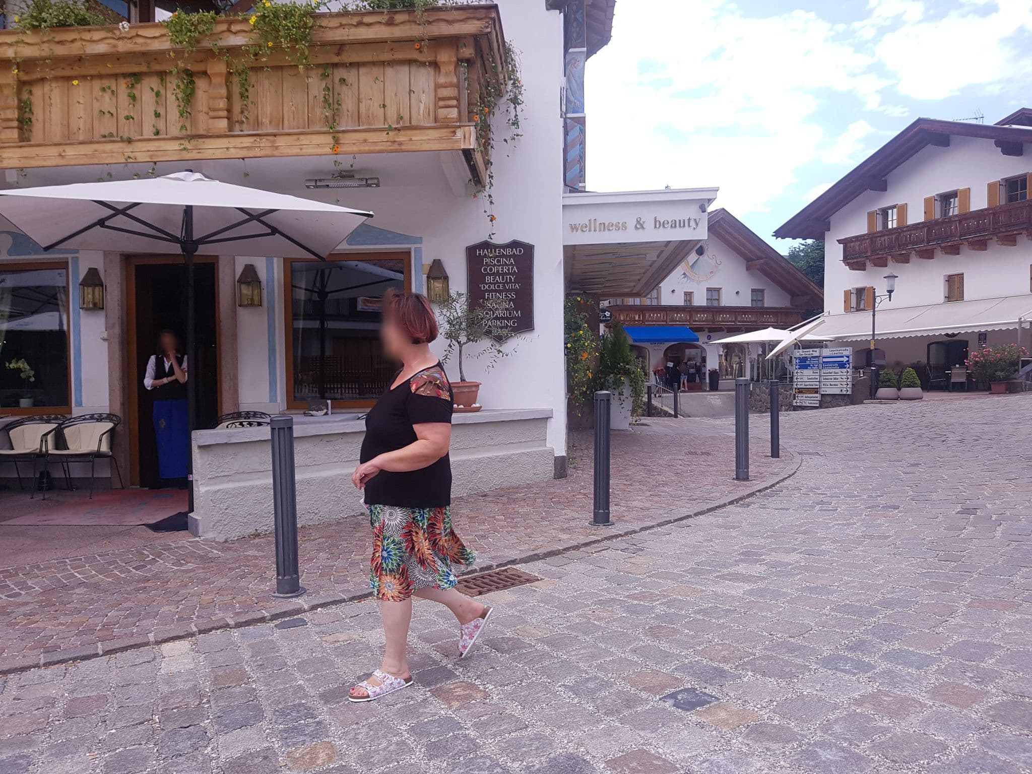 Street view near Hotel Enzian, Siusi