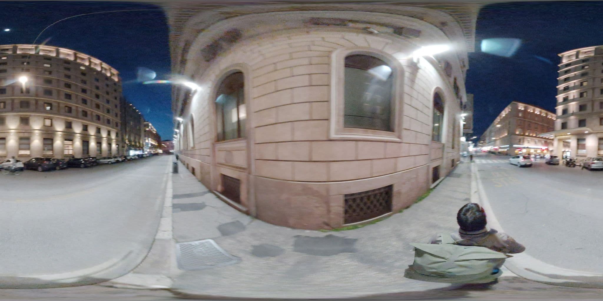 Street view near Bettoja Hotel Mediterraneo, Monti — © mapconcierge (CC BY-SA · Mapillary)