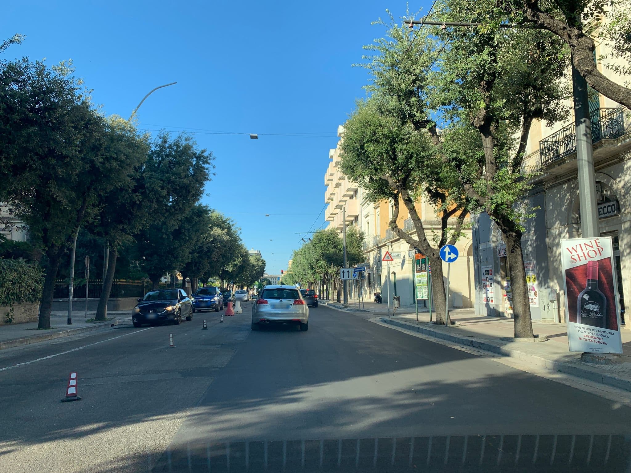 Street view near Palazzo Emy B&B, Lecce