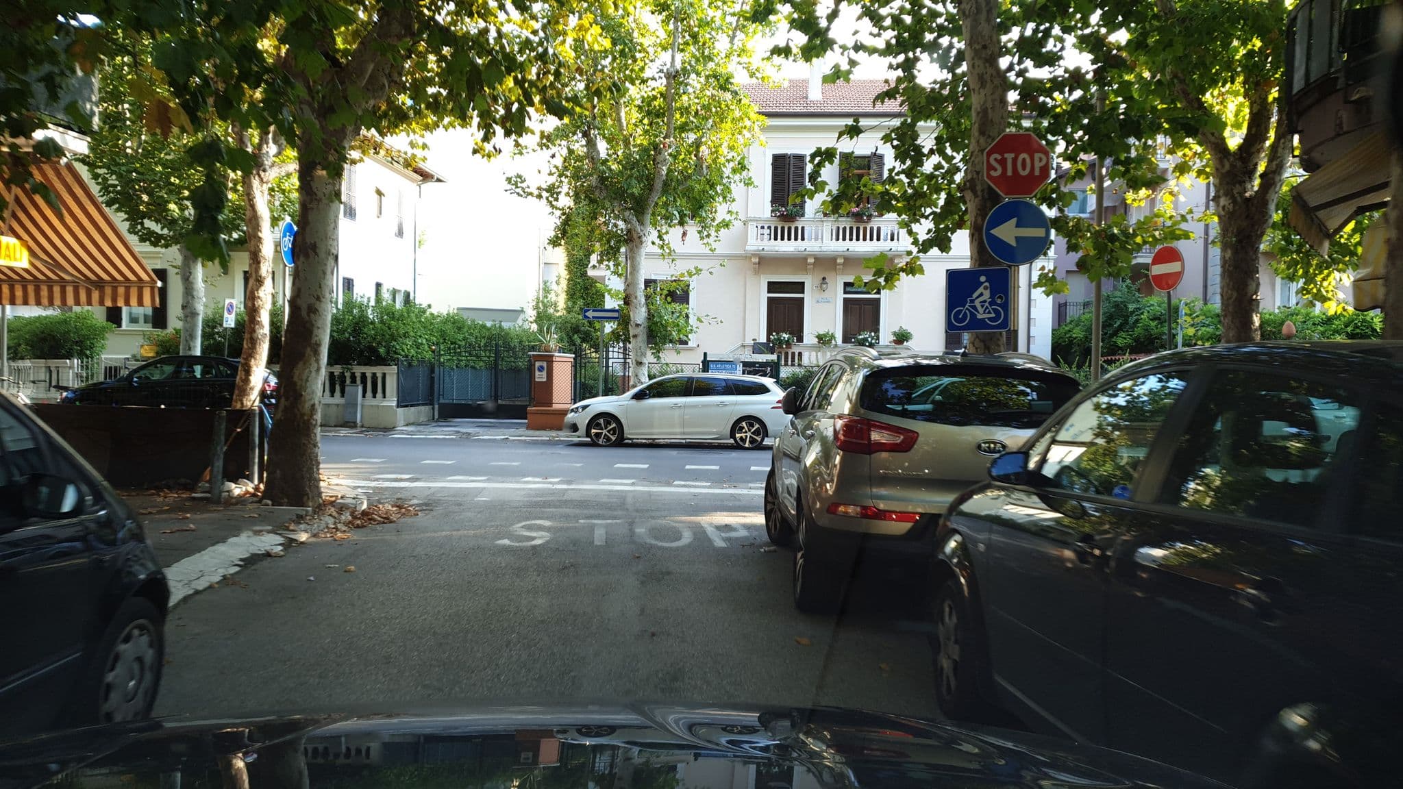 Street view near Hotel Berlino, Cattolica