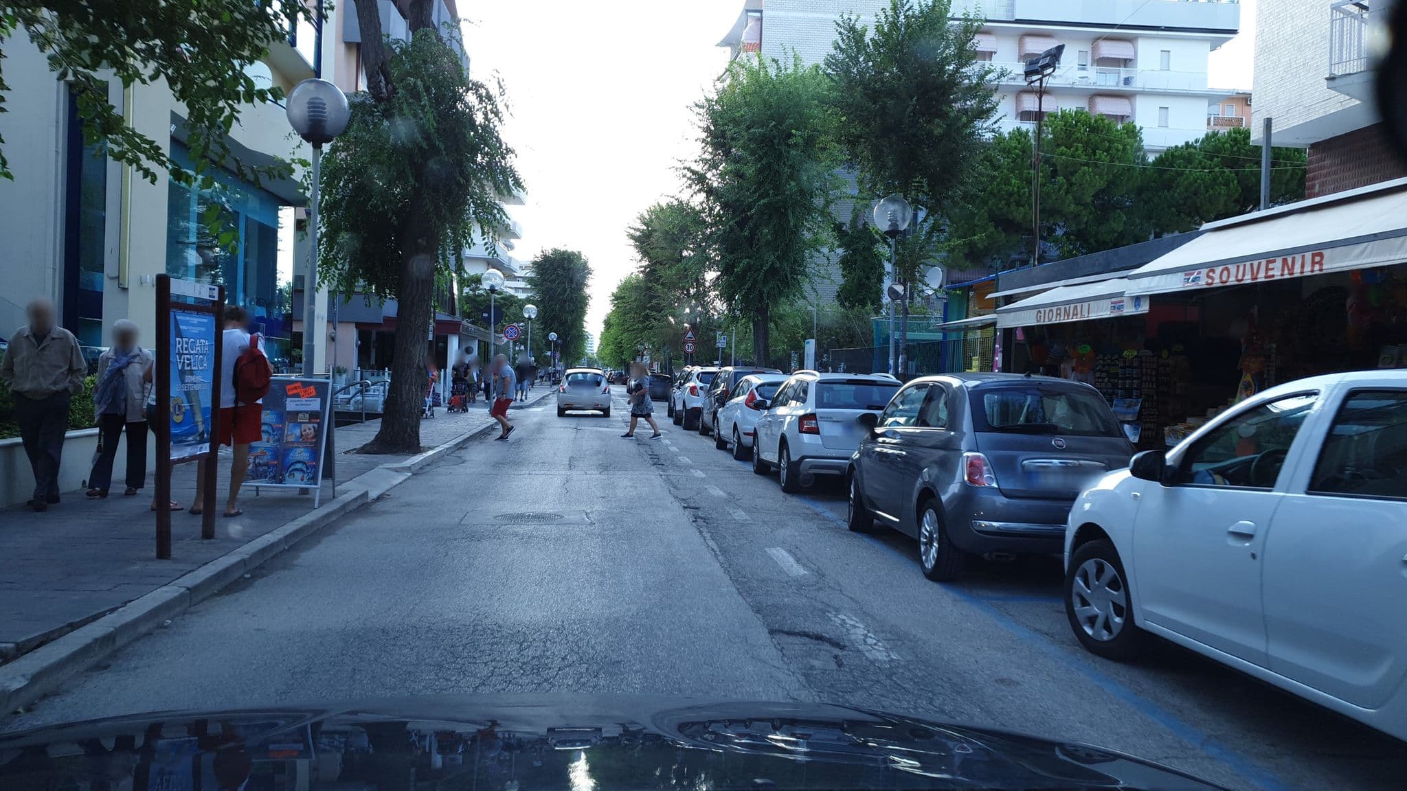 Street view near Hotel Ambasciatori, Cattolica