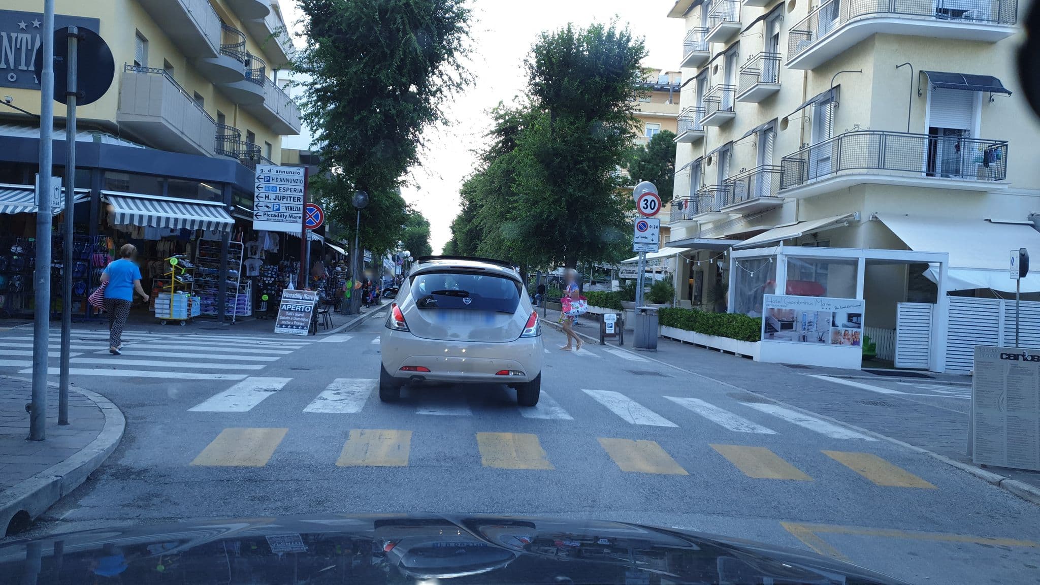Street view near Hotel Antares Cattolica, Cattolica