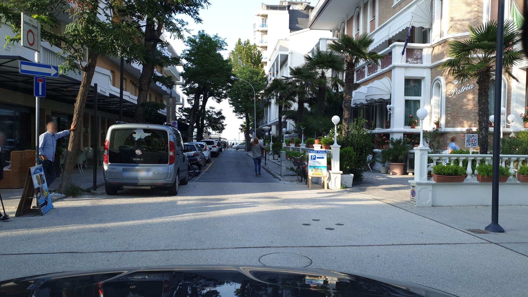 Street view near Hotel Patria, Cattolica