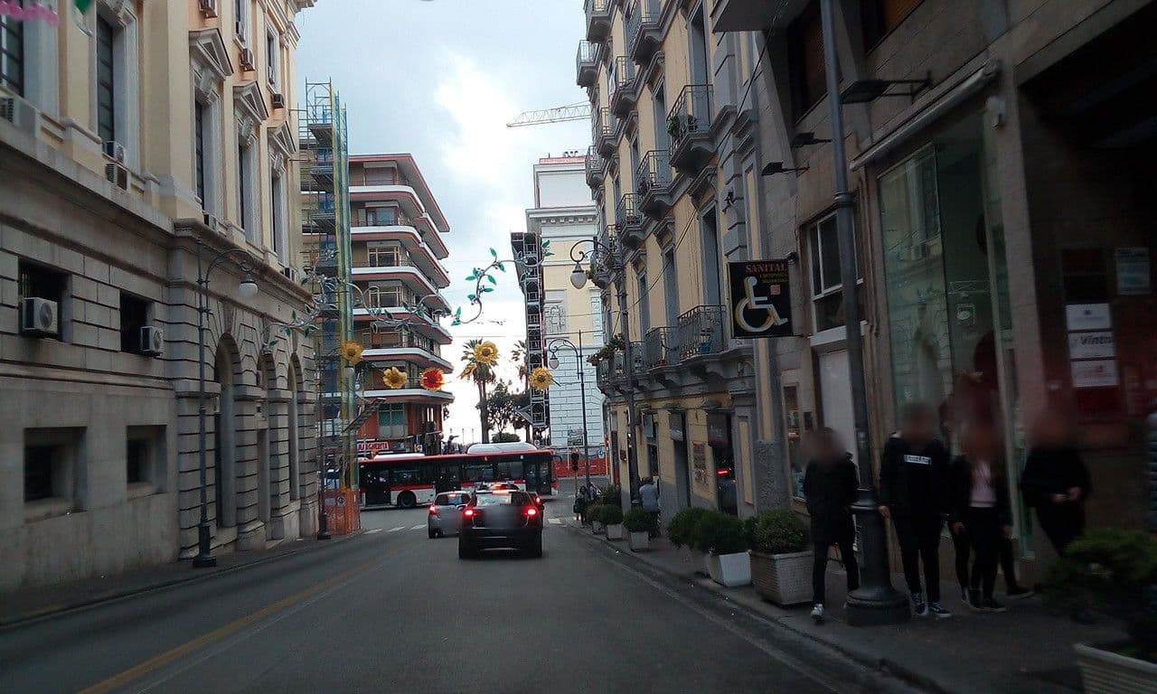 Street view near Vinto House Downtown, Salerno — © giosa94 (CC BY-SA · Mapillary)