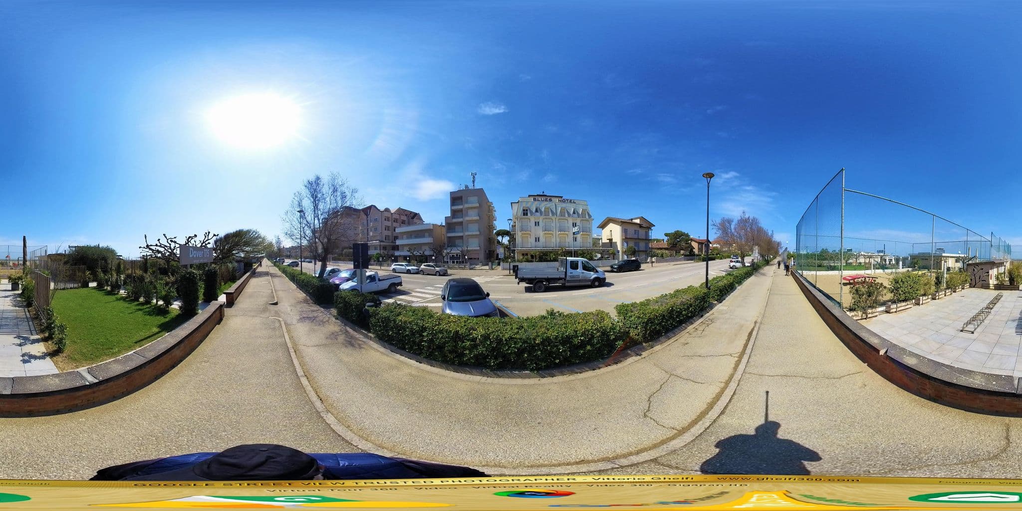 Street view near Hotel Blues, Cervia — © Ghelfi360 (CC BY-SA · Mapillary)