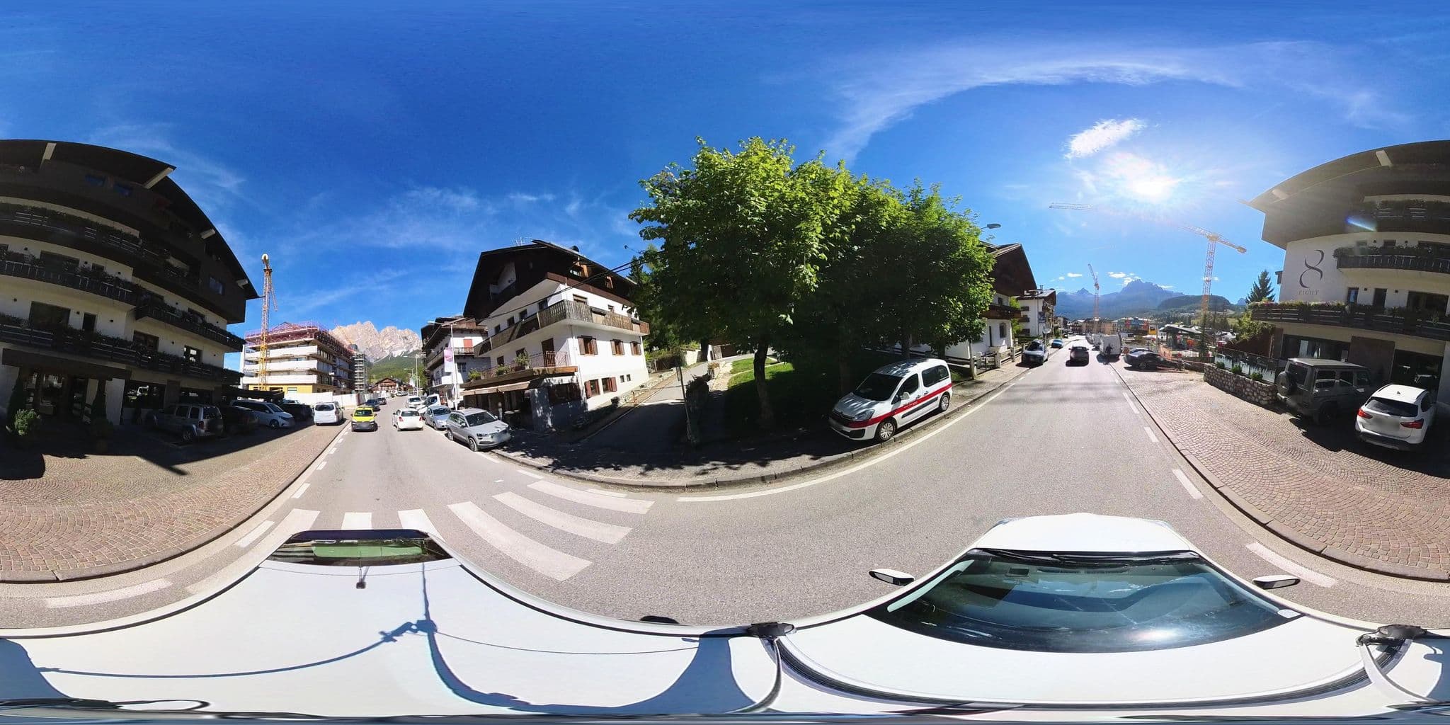 Street view near Eight Cortina, Cortina d'Ampezzo
