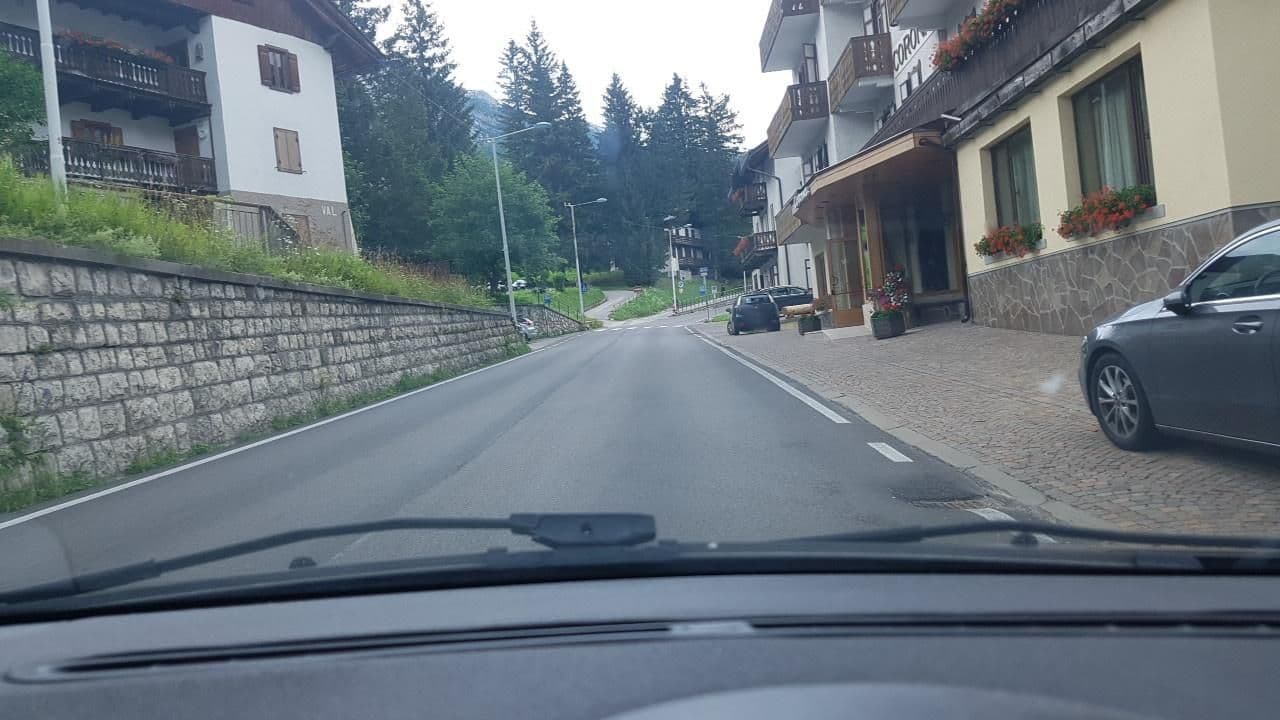 Street view near Hotel Corona, Cortina d'Ampezzo