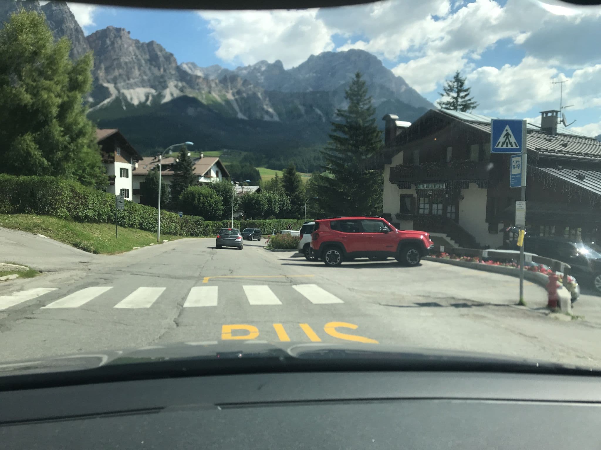 Street view near Villa Oretta, Cortina d'Ampezzo