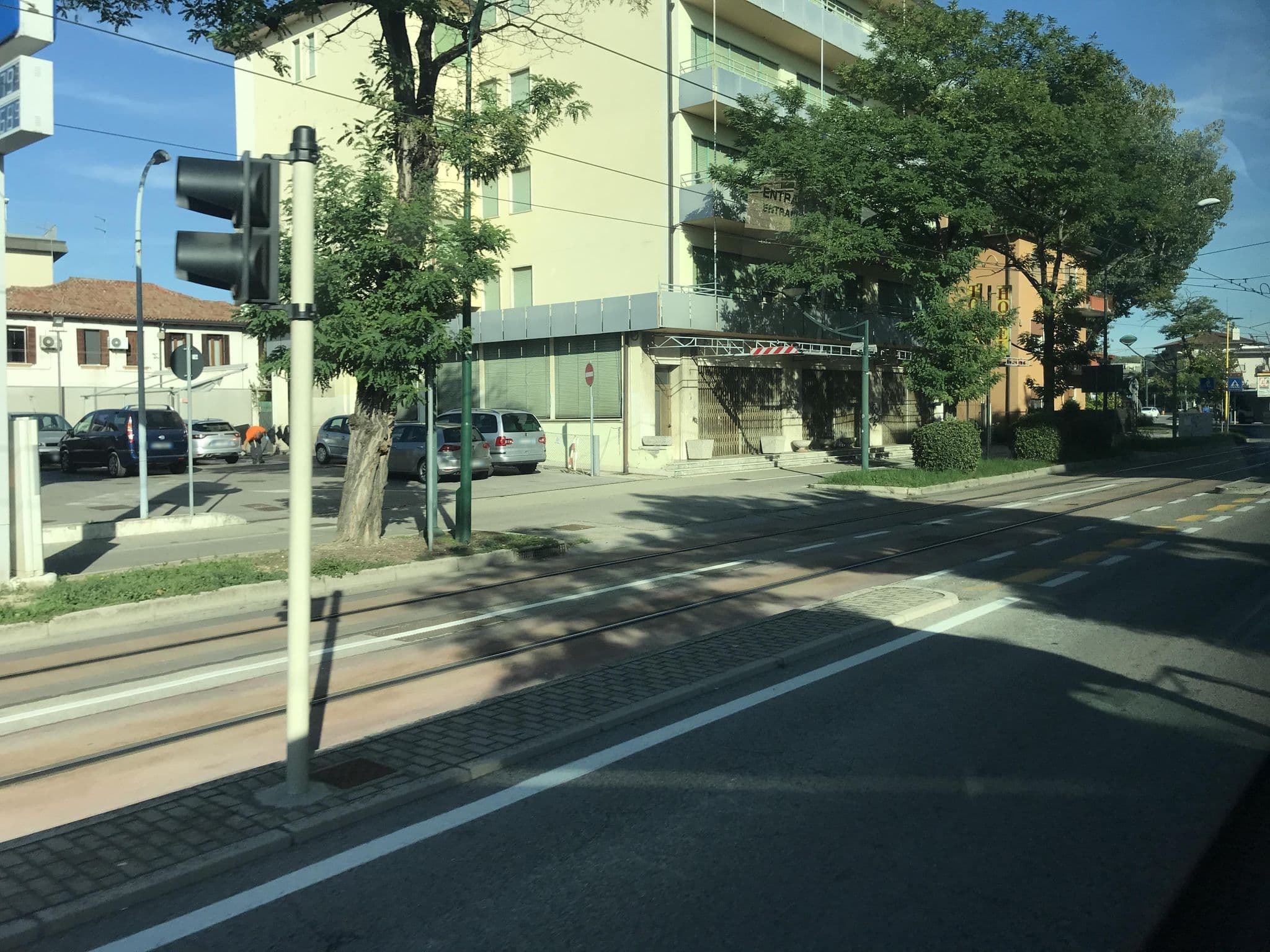 Street view near Hotel Colombo, Mestre