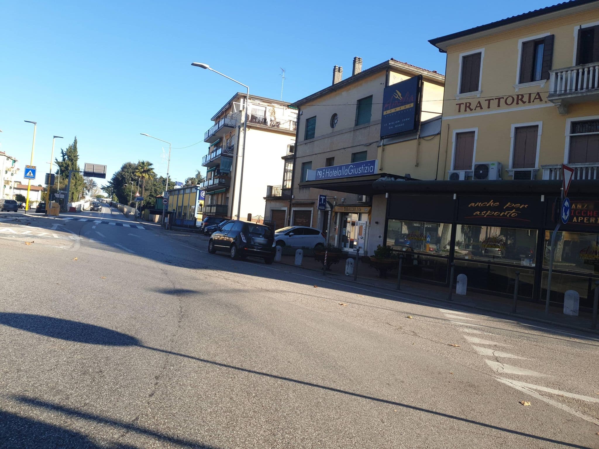 Street view near Hotel Alla Giustizia, Mestre