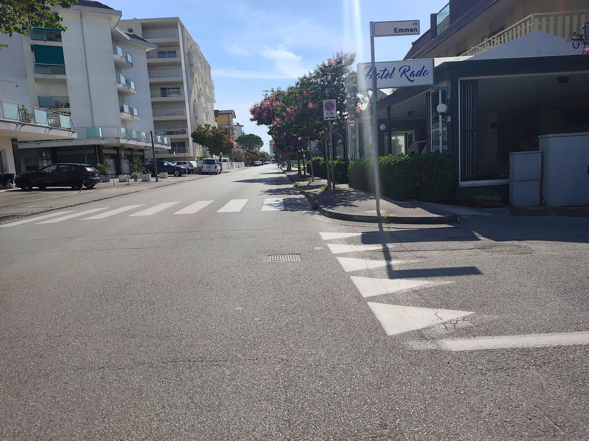 Street view near Hotel Rado and Tennis, Lido di Jesolo