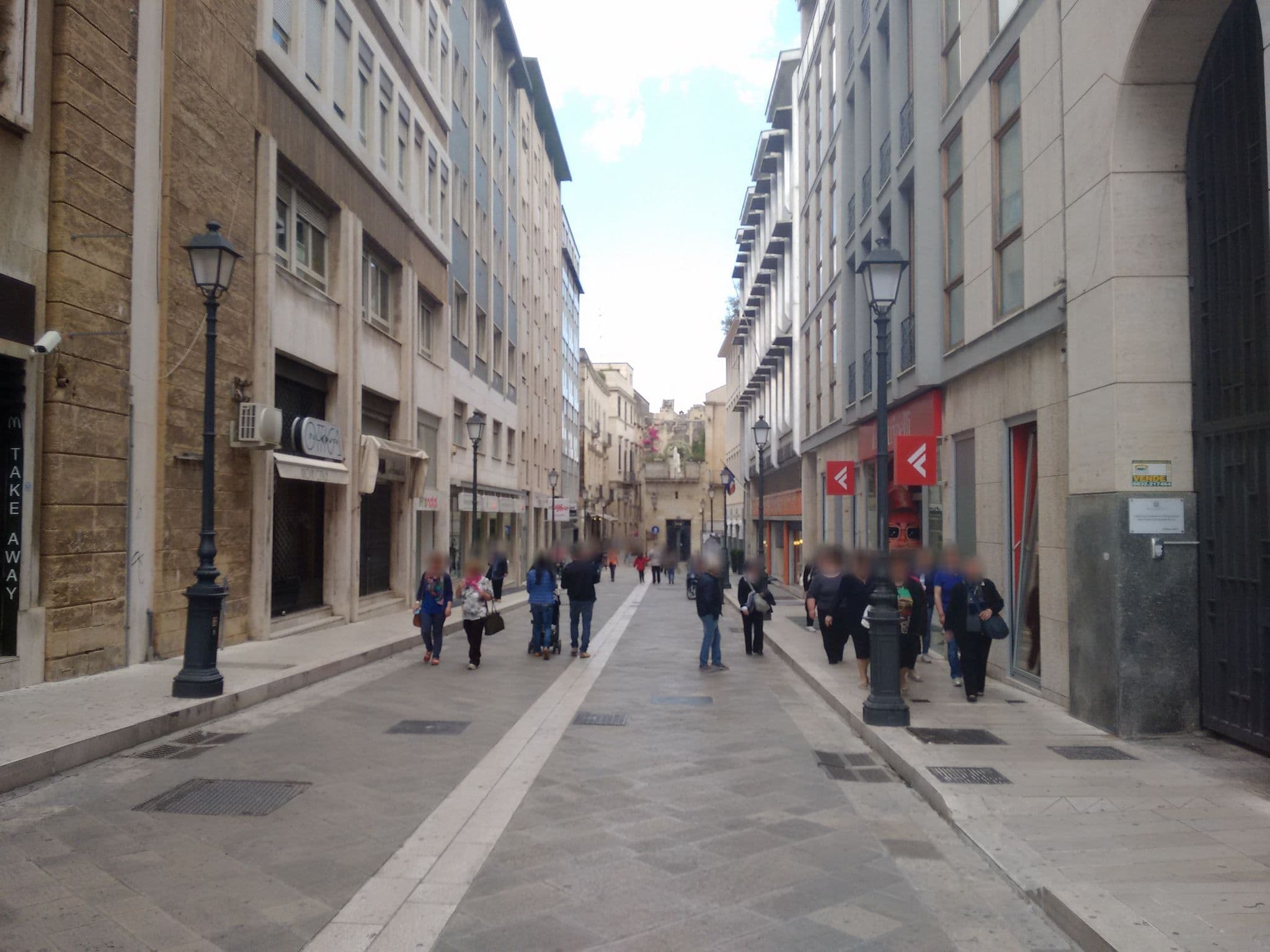 Street view near Casa dei Mercanti - Lecce, Lecce