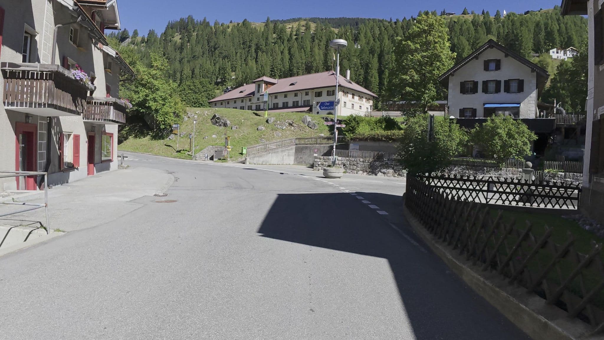 Street view near Jugendhaus Plazi, Samedan — © Guzzi_Franze (CC BY-SA · Mapillary)