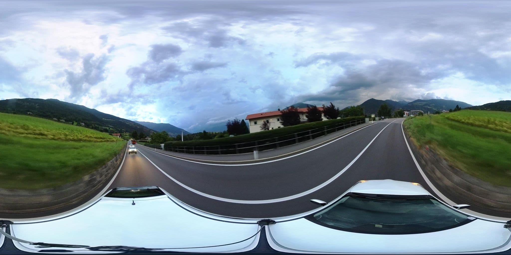 Street view near Hotel Margun, Malles Venosta