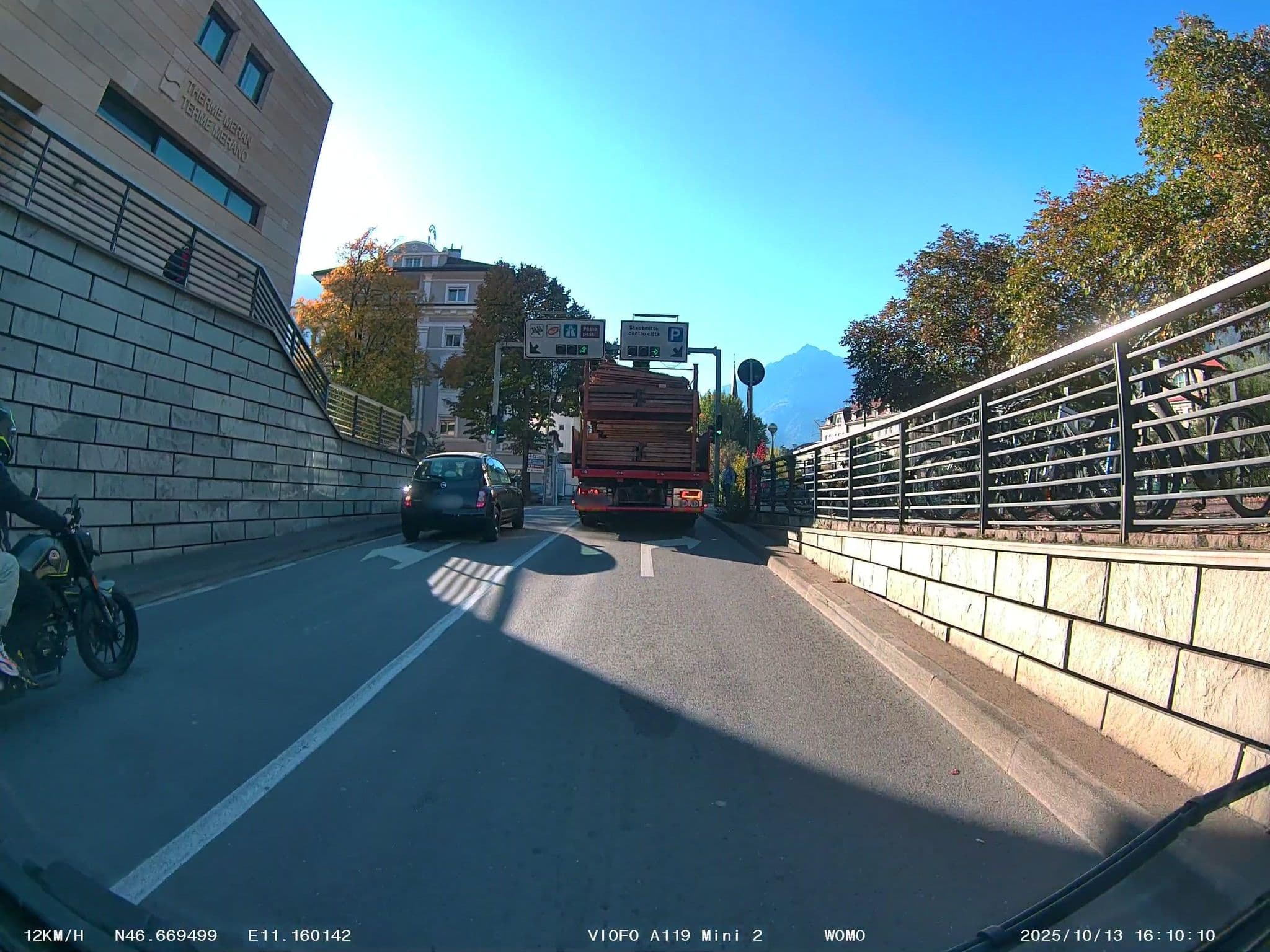 Street view near Hotel Terme Merano, Merano — © soulcover (CC BY-SA · Mapillary)