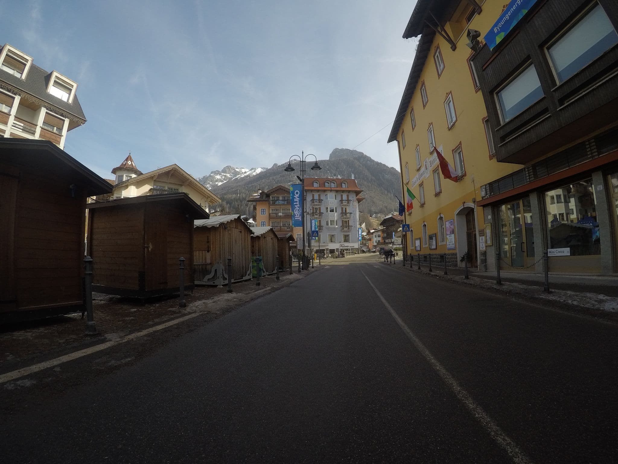 Street view near Hotel Aurora, Moena — © chrisbeddow (CC BY-SA · Mapillary)