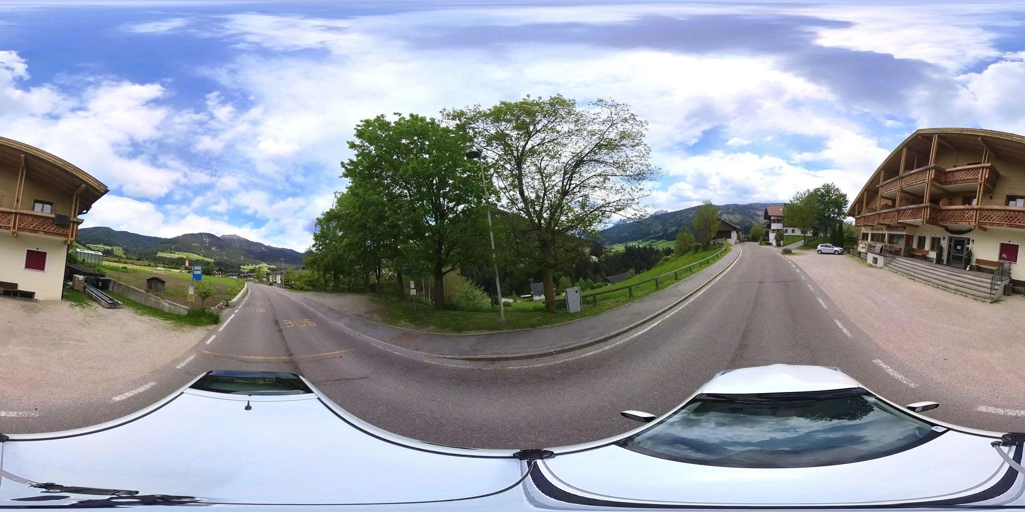 Street view near Pension Panorama, Monguelfo — © osmplus_org (CC BY-SA · Mapillary)