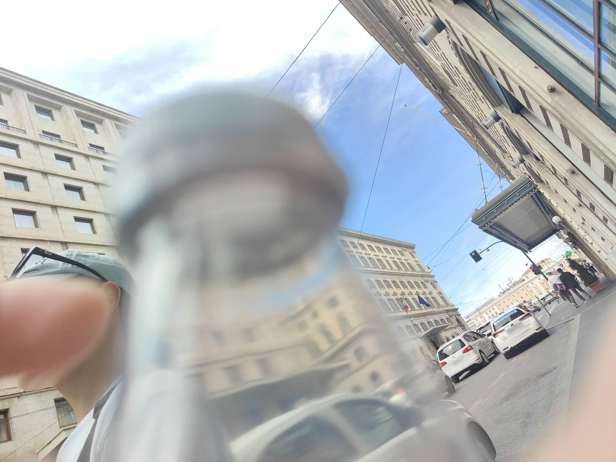 Street view near Bettoja Hotel Atlantico, Monti