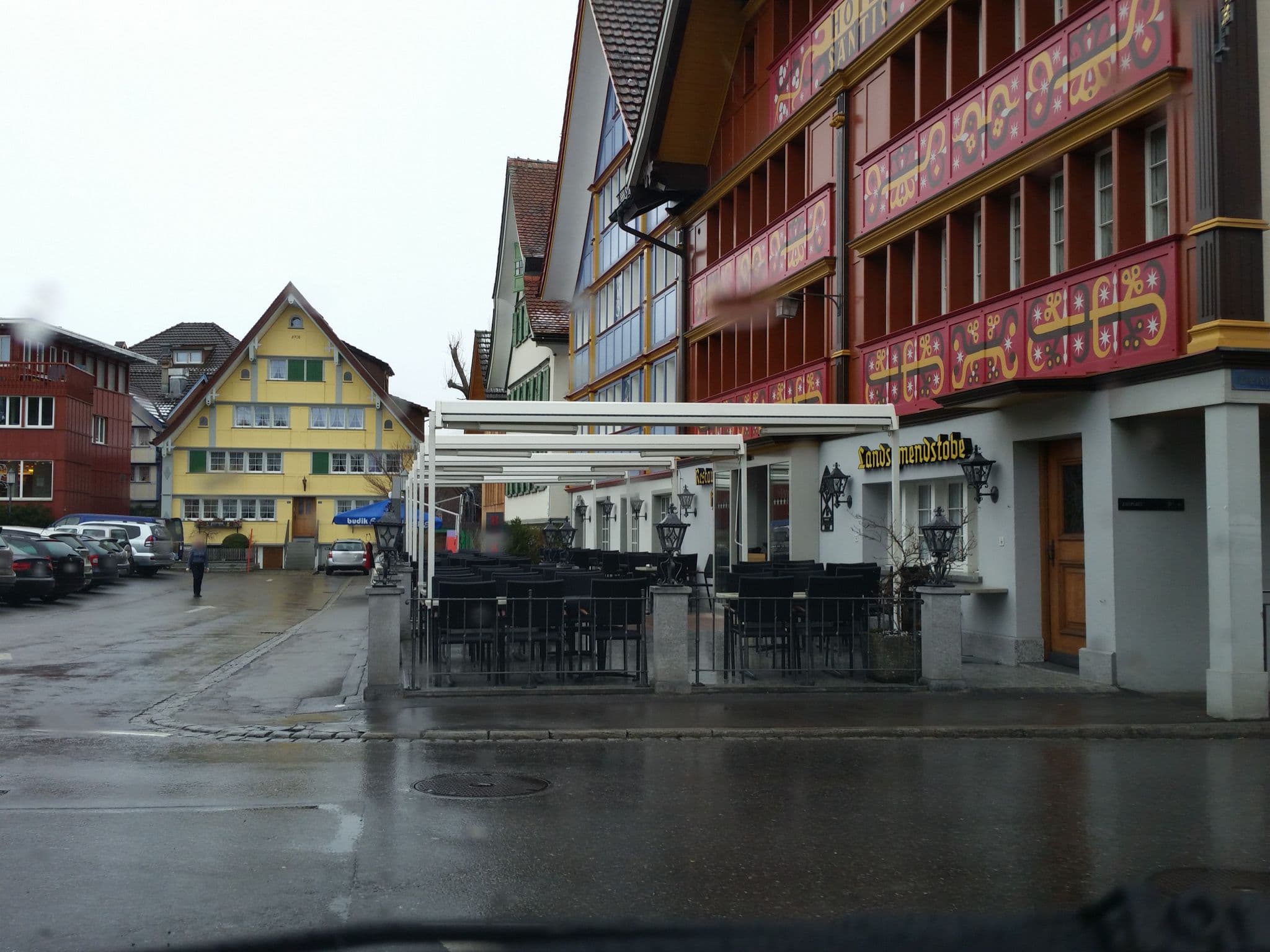 Street view near Romantik Hotel Säntis, Appenzell — © himmelbuerger (CC BY-SA · Mapillary)