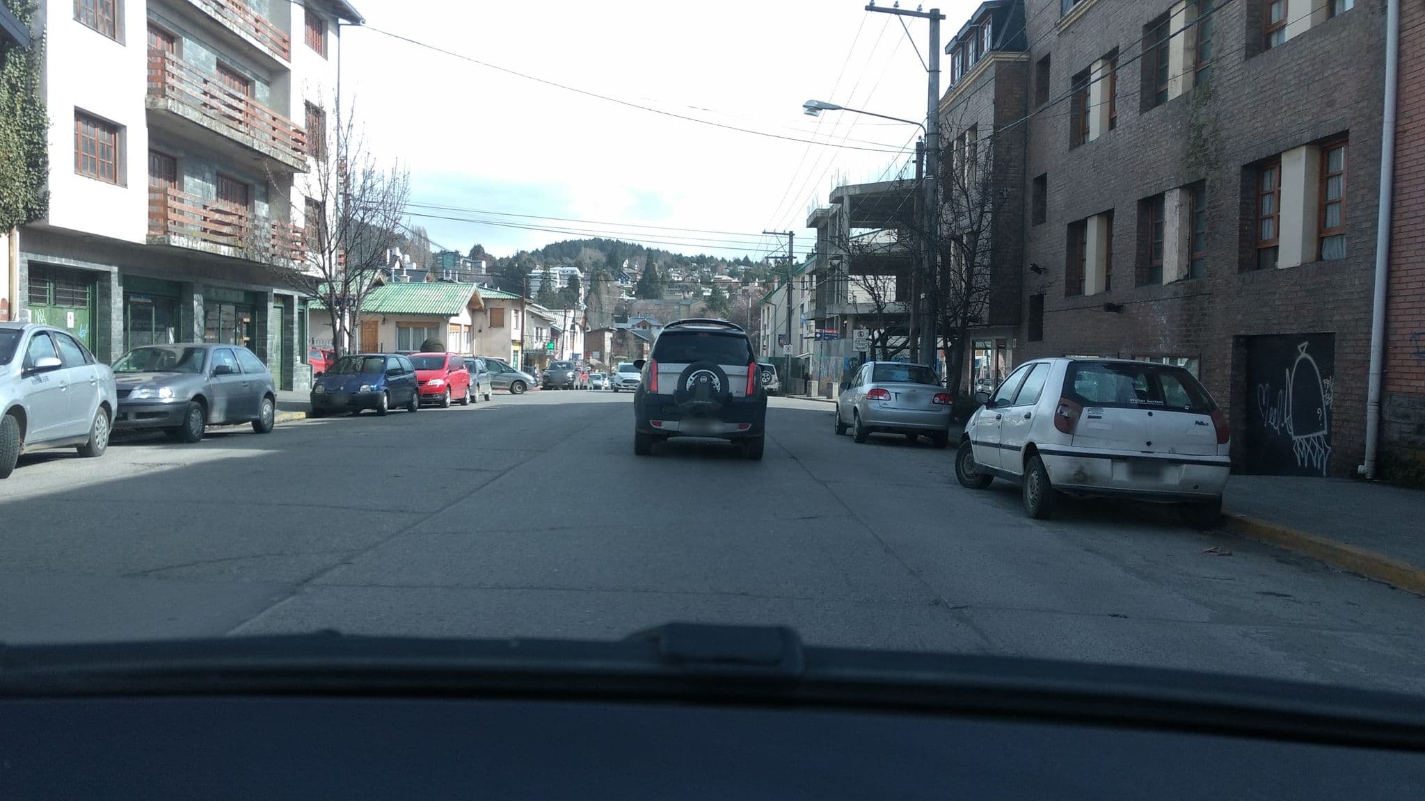 Street view near Hostel Koshki, San Carlos de Bariloche