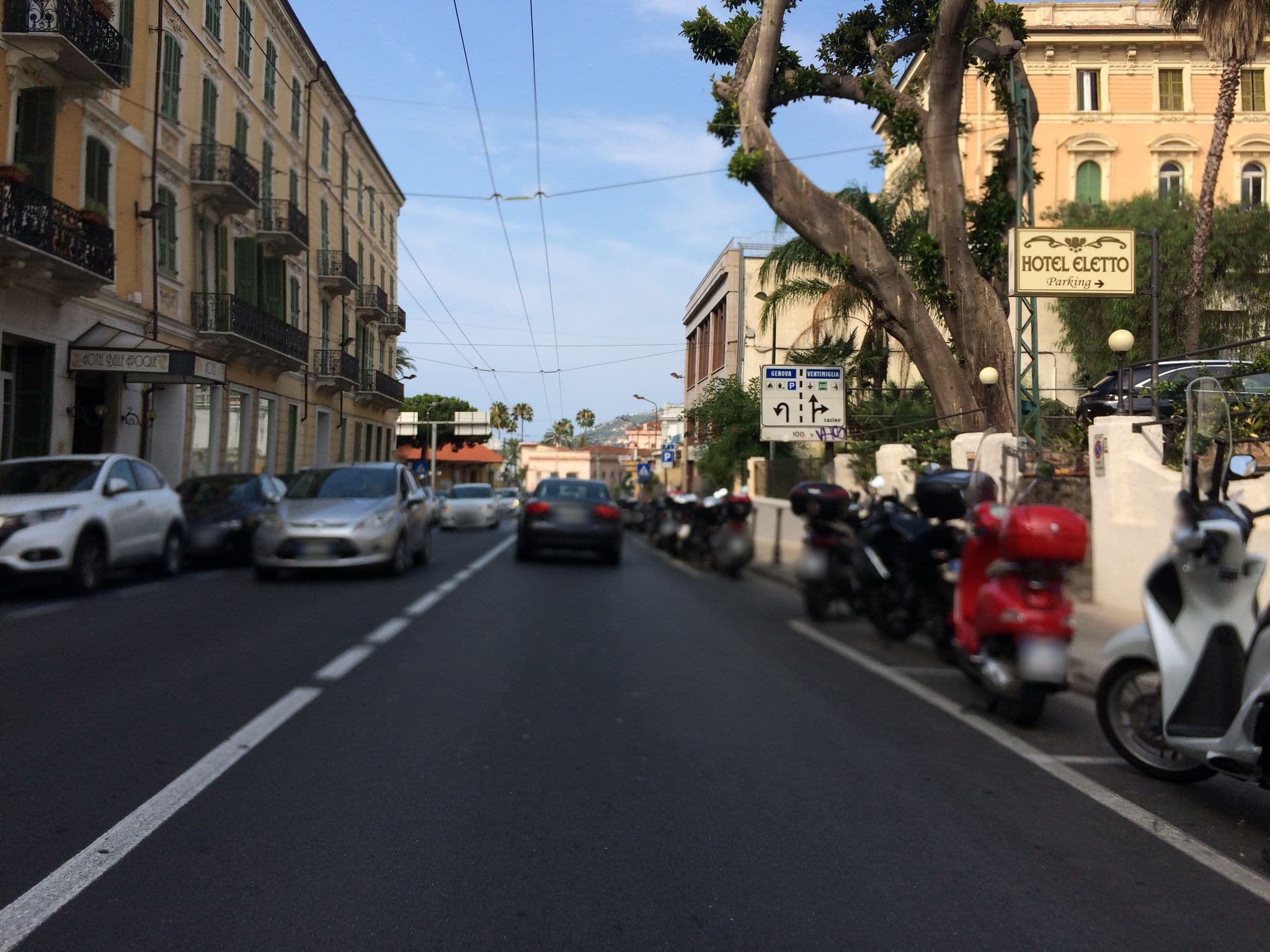Street view near Albergo Eletto, Sanremo — © cxc (CC BY-SA · Mapillary)