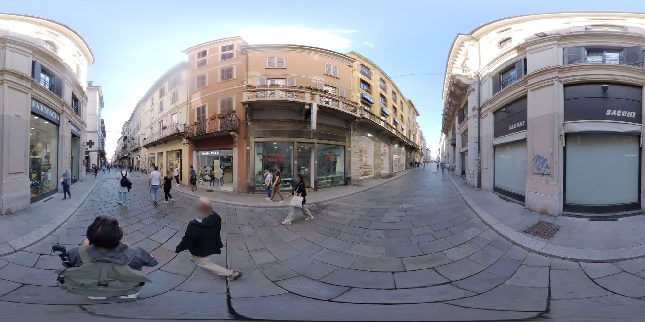 Street view near Arnaboldi Palace, Pavia — © mapconcierge (CC BY-SA · Mapillary)