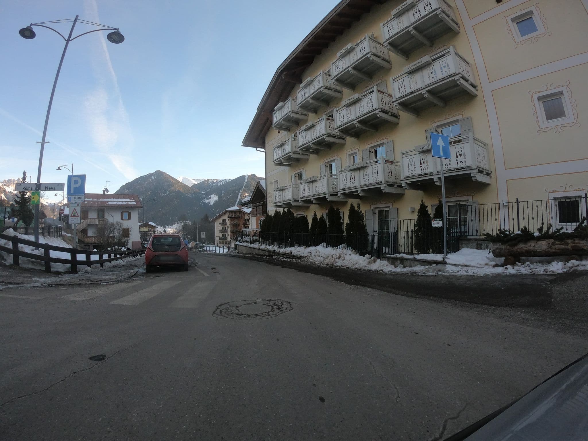 Street view near Dolasilla Park Hotel, Vigo di Fassa — © chrisbeddow (CC BY-SA · Mapillary)